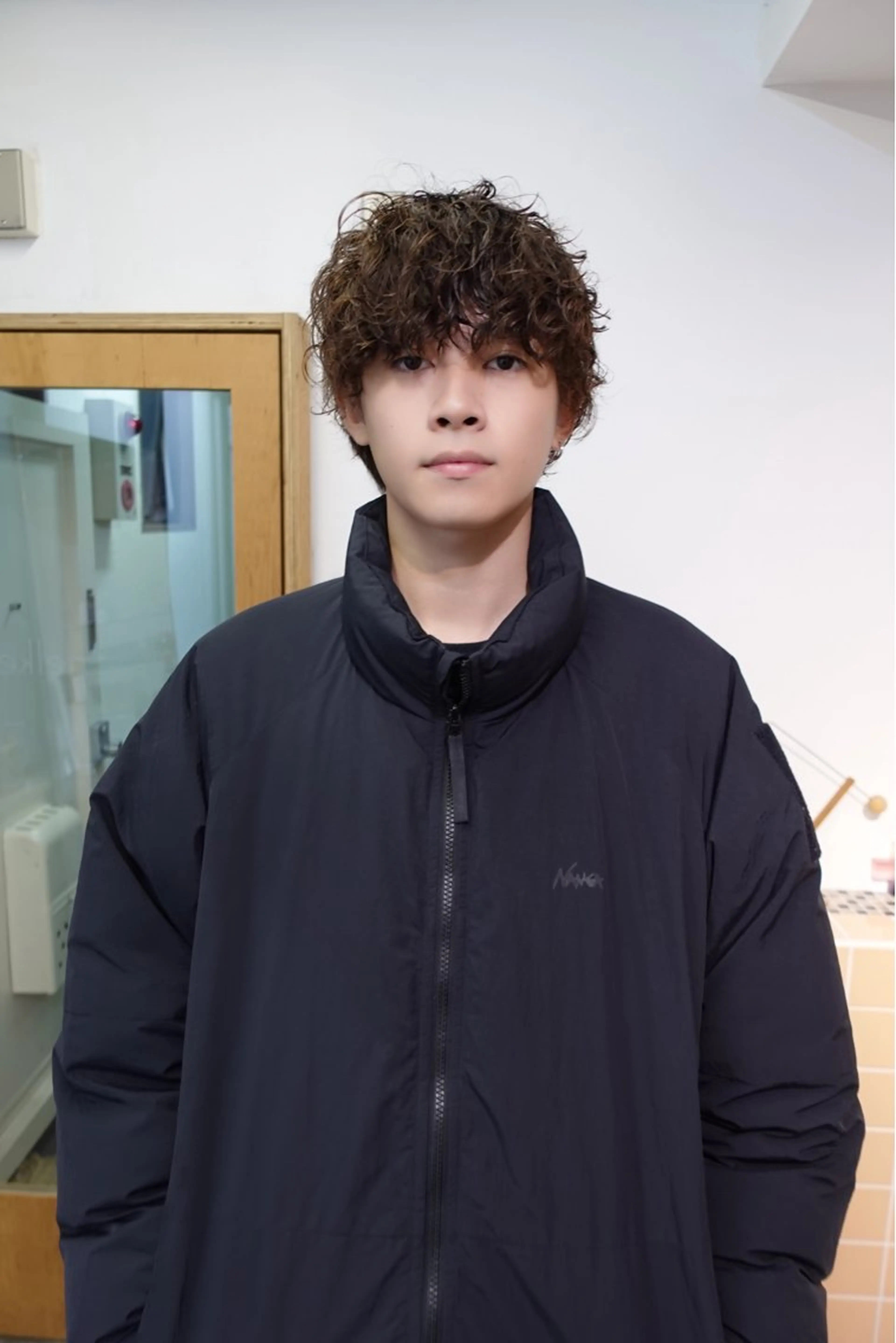 パーマ メンズ nishido ハイライト/パーマのヘアスタイル