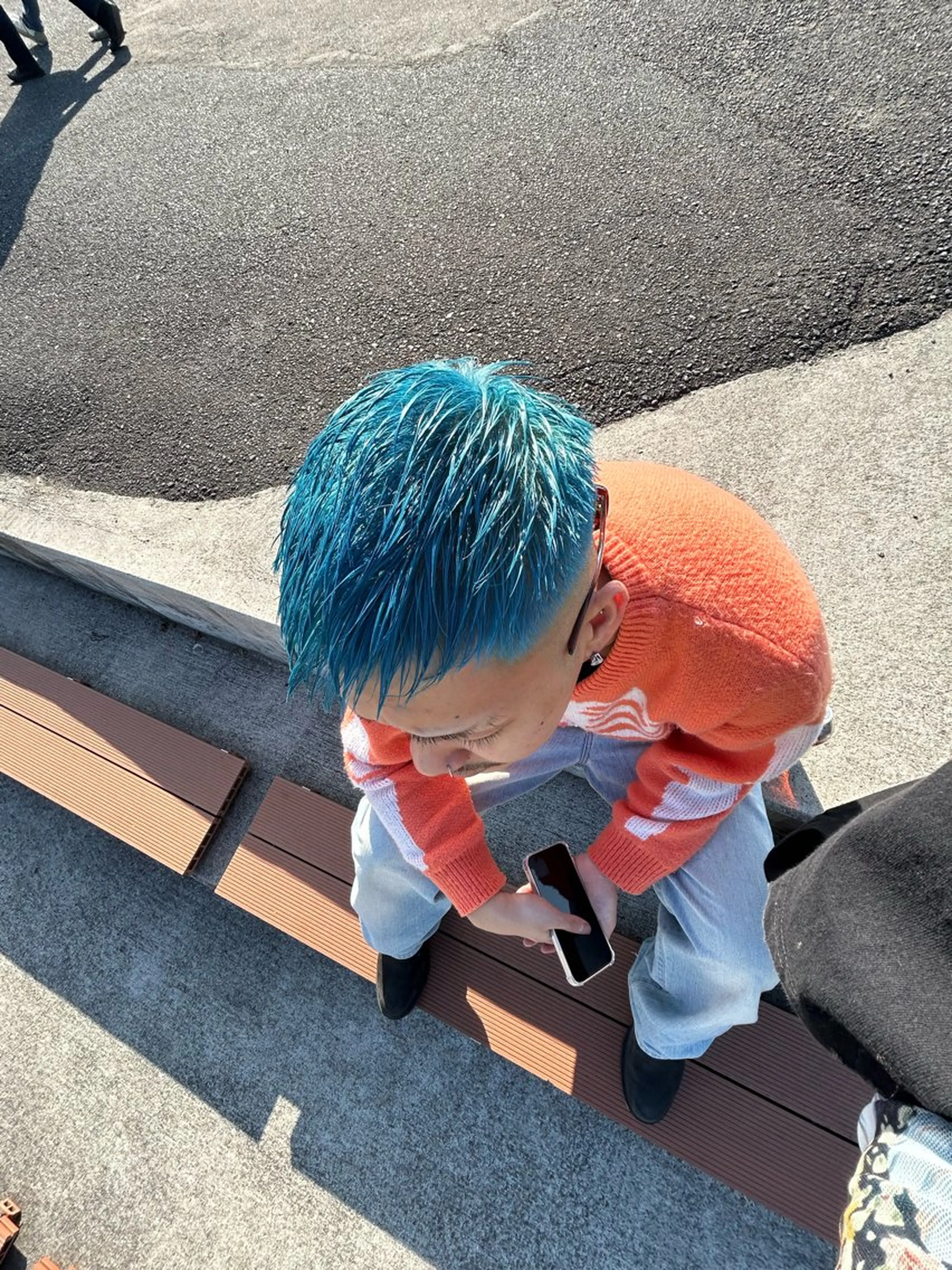 カラー メンズ Maho/海外 レイヤー/ハッシュのヘアスタイル