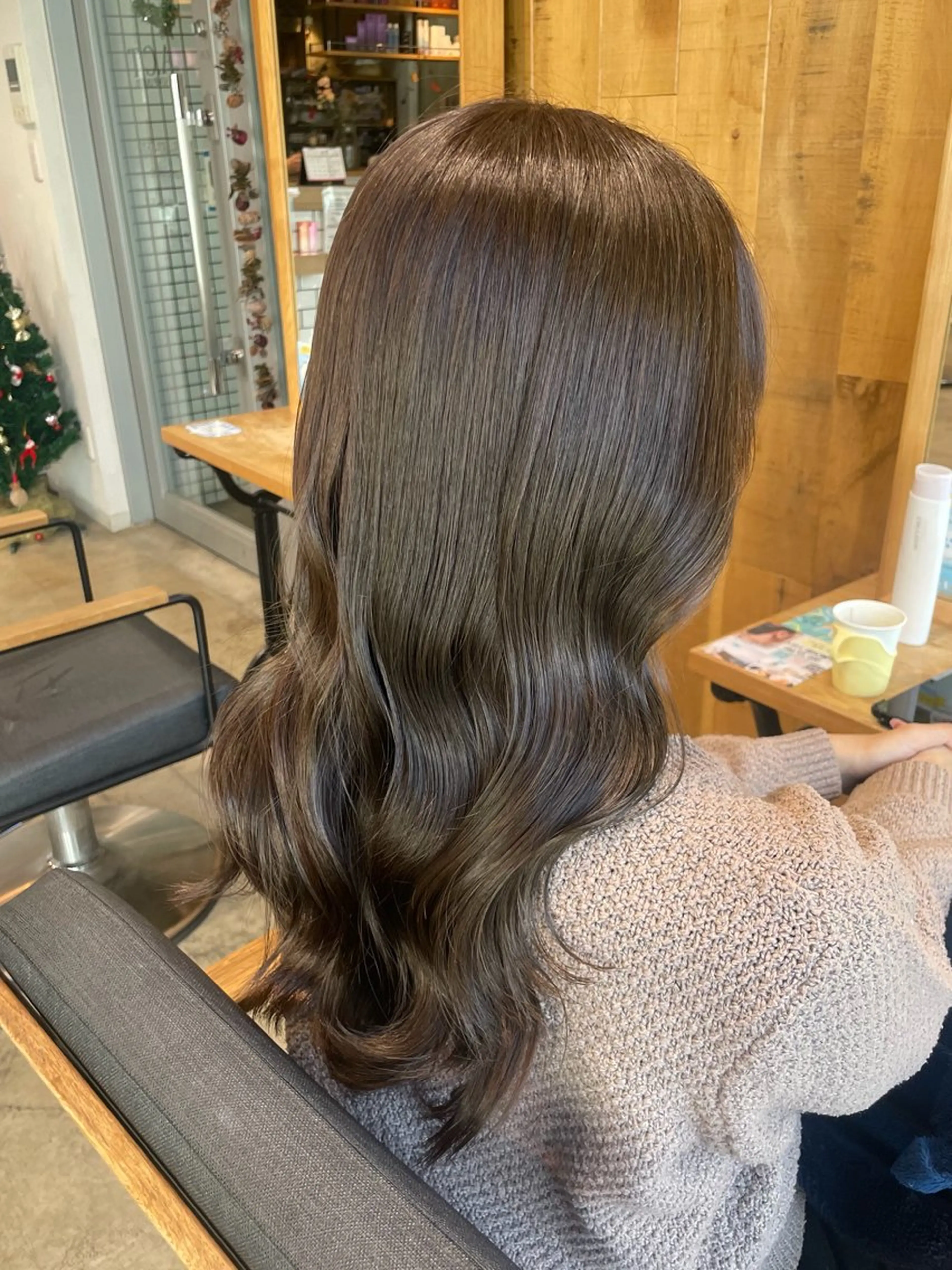 カラー ベージュカラー オリーブベージュ 髪質改善 カット ヘアカラー トリートメント 髪質改善カラー× レイヤー/rinaのヘアスタイル