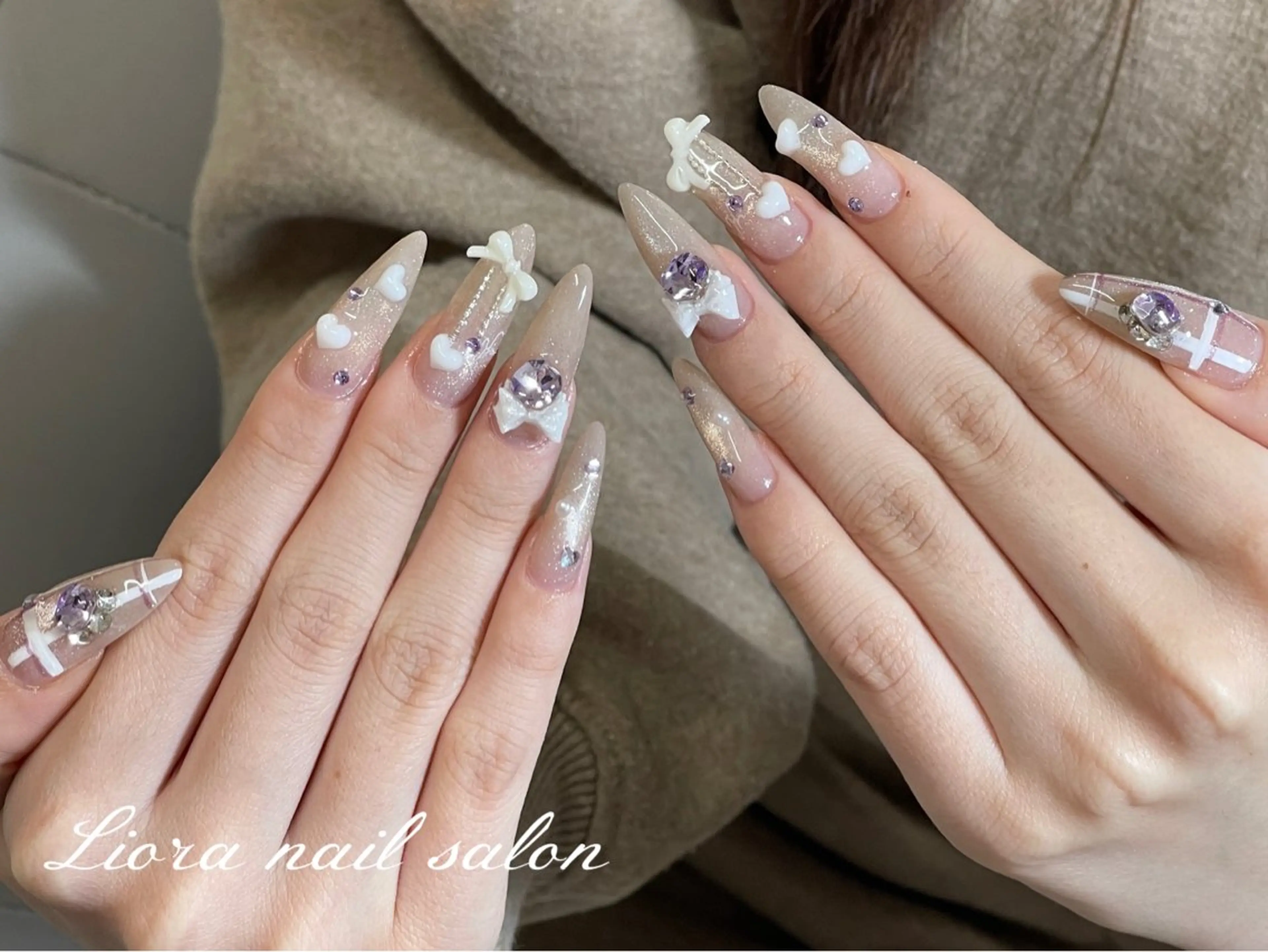 ネイル チークネイル フットネイル フレンチネイル ジェルネイル ガーリー ハンドネイル Liora nail スカルプ専門店のネイルデザイン