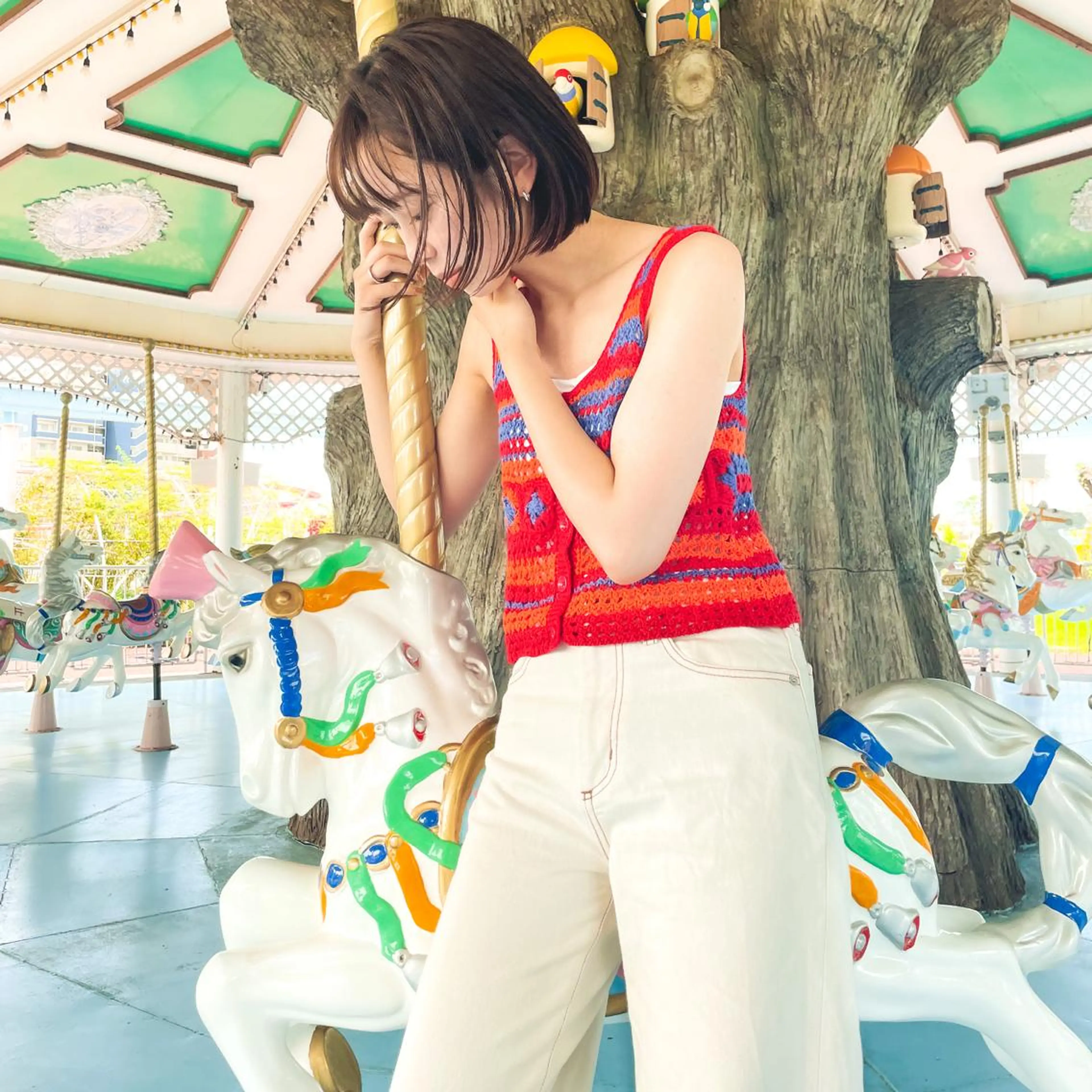 ミディアム ボブ 緒方リエ 時短ショート・ボブのヘアスタイル