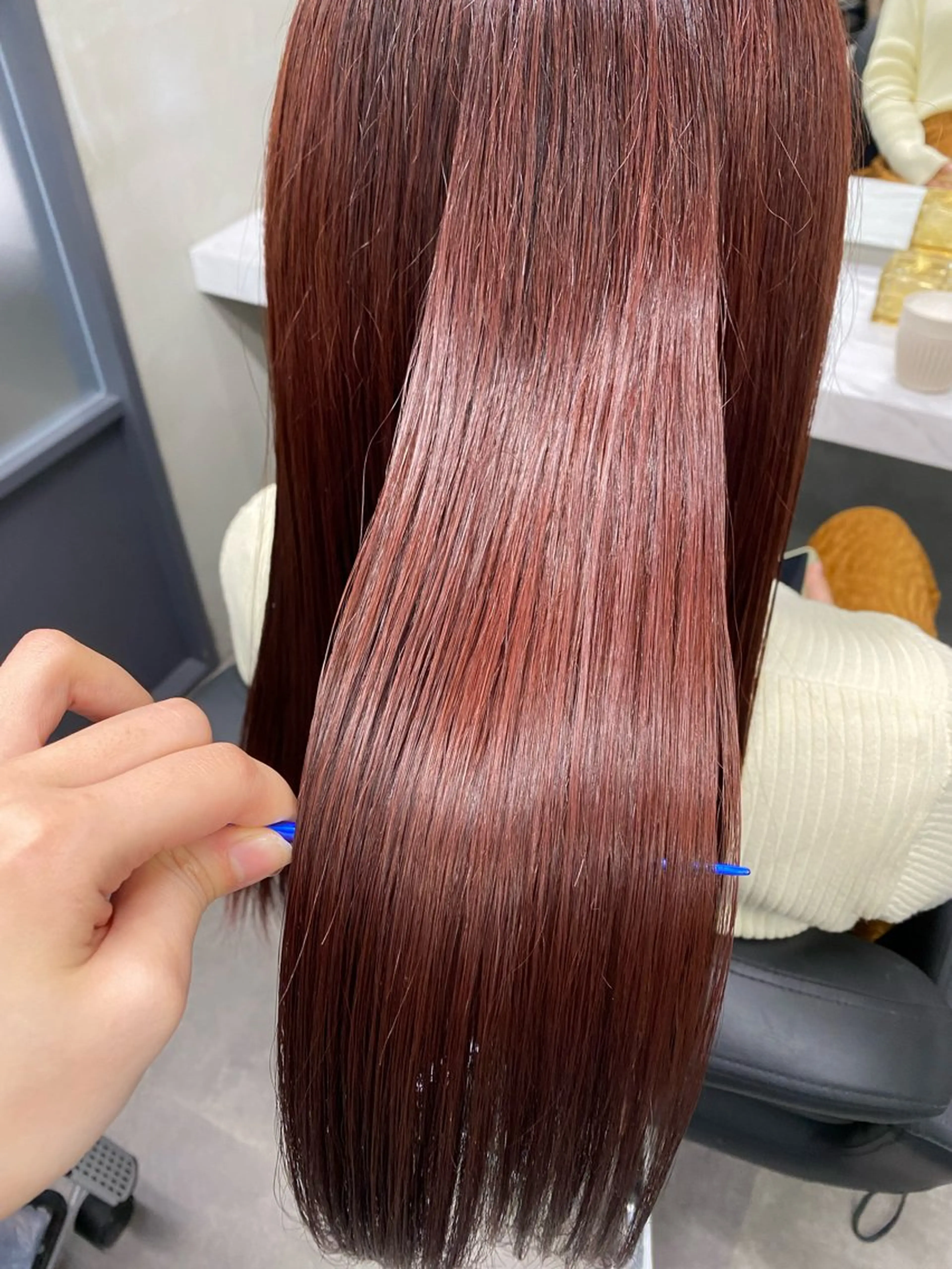 ロング ヘアカラー トリートメント ブリーチ/インナー カラー/長峯美羽のヘアスタイル