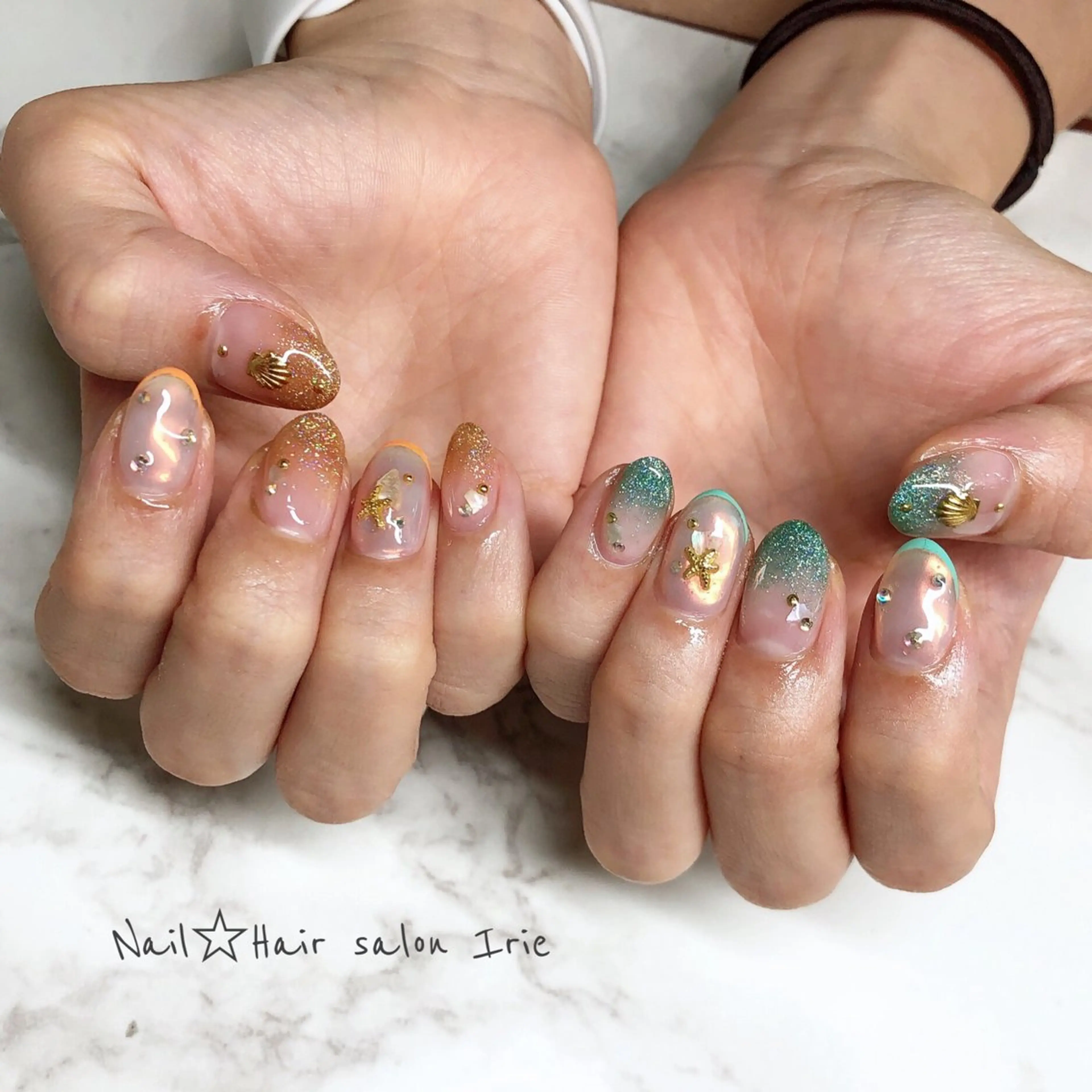 ネイル ハンドネイル Hair salon Irie所属・與儀 知佳のネイルデザイン