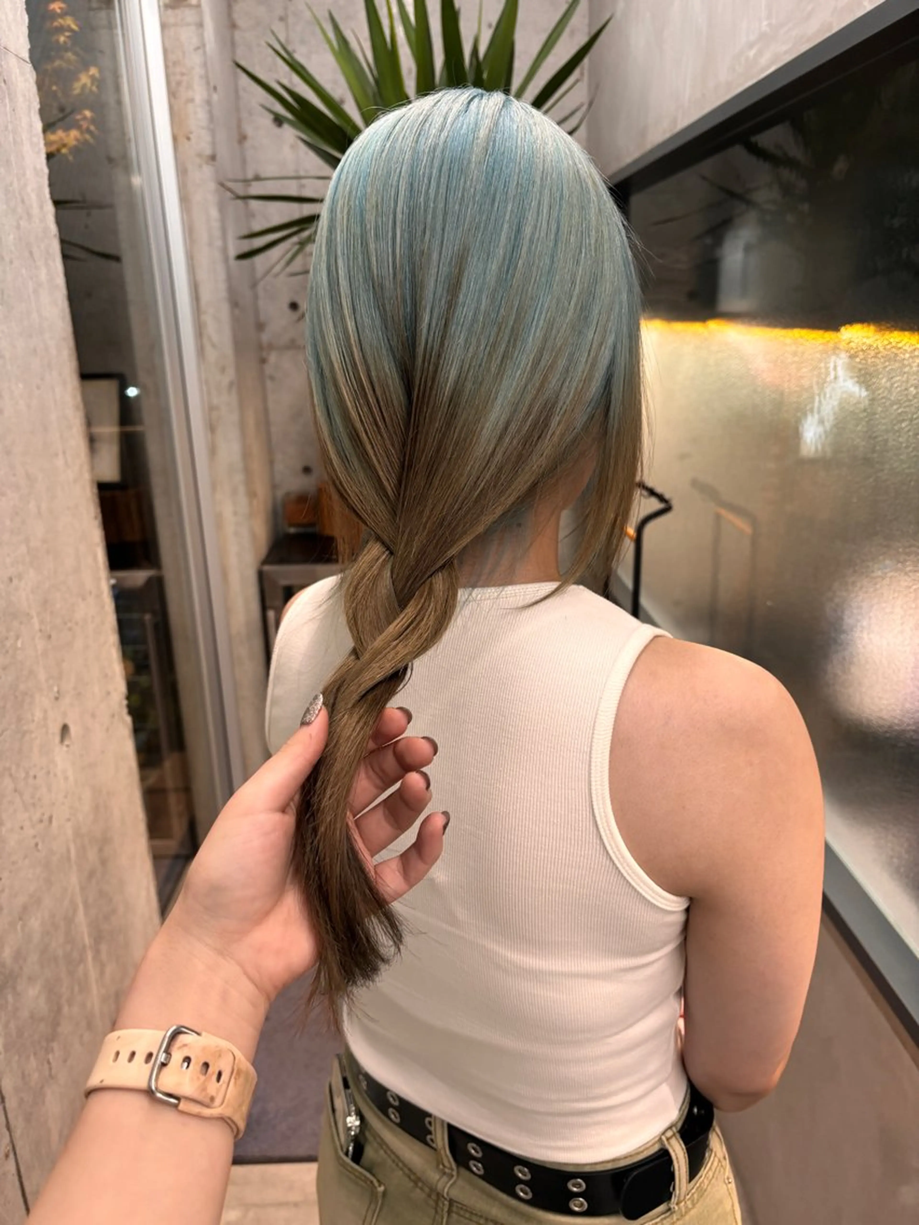 セミロング カラー yuuna/ ハッシュカット🎀のヘアスタイル