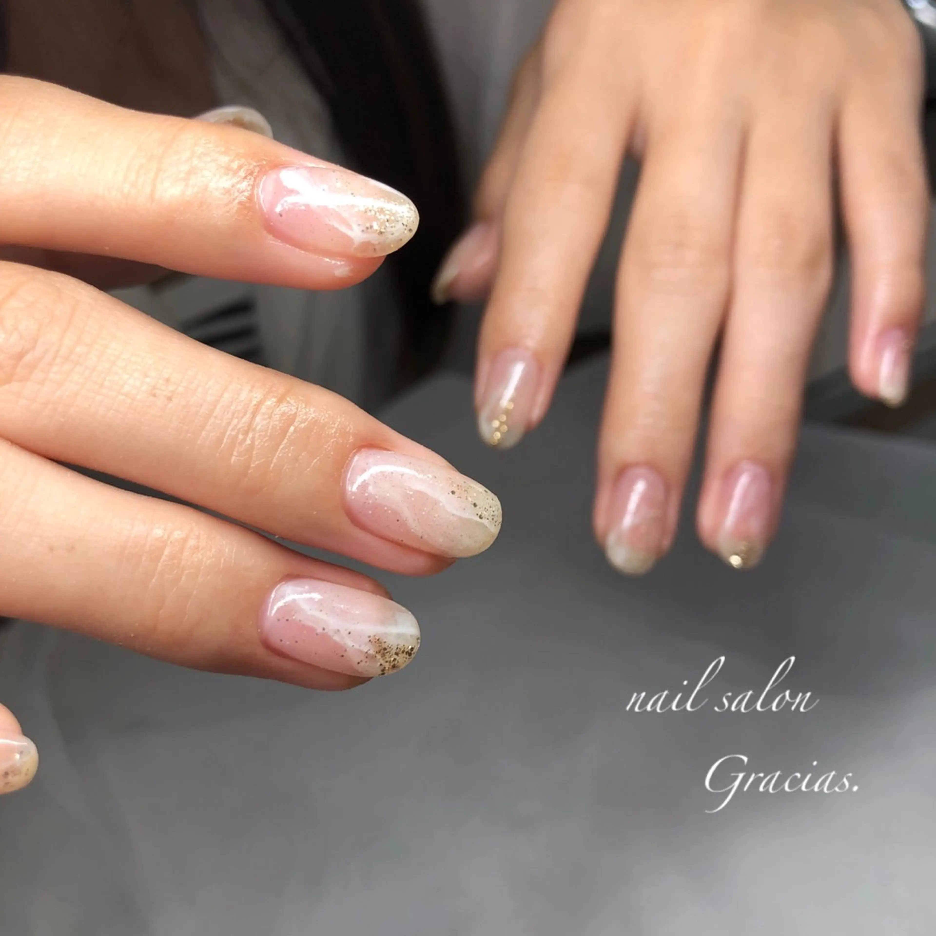 ネイル フレンチネイル ジェルネイル グラデーション マグネットネイル メンズネイル ハンドネイル Gracias. rieのネイルデザイン