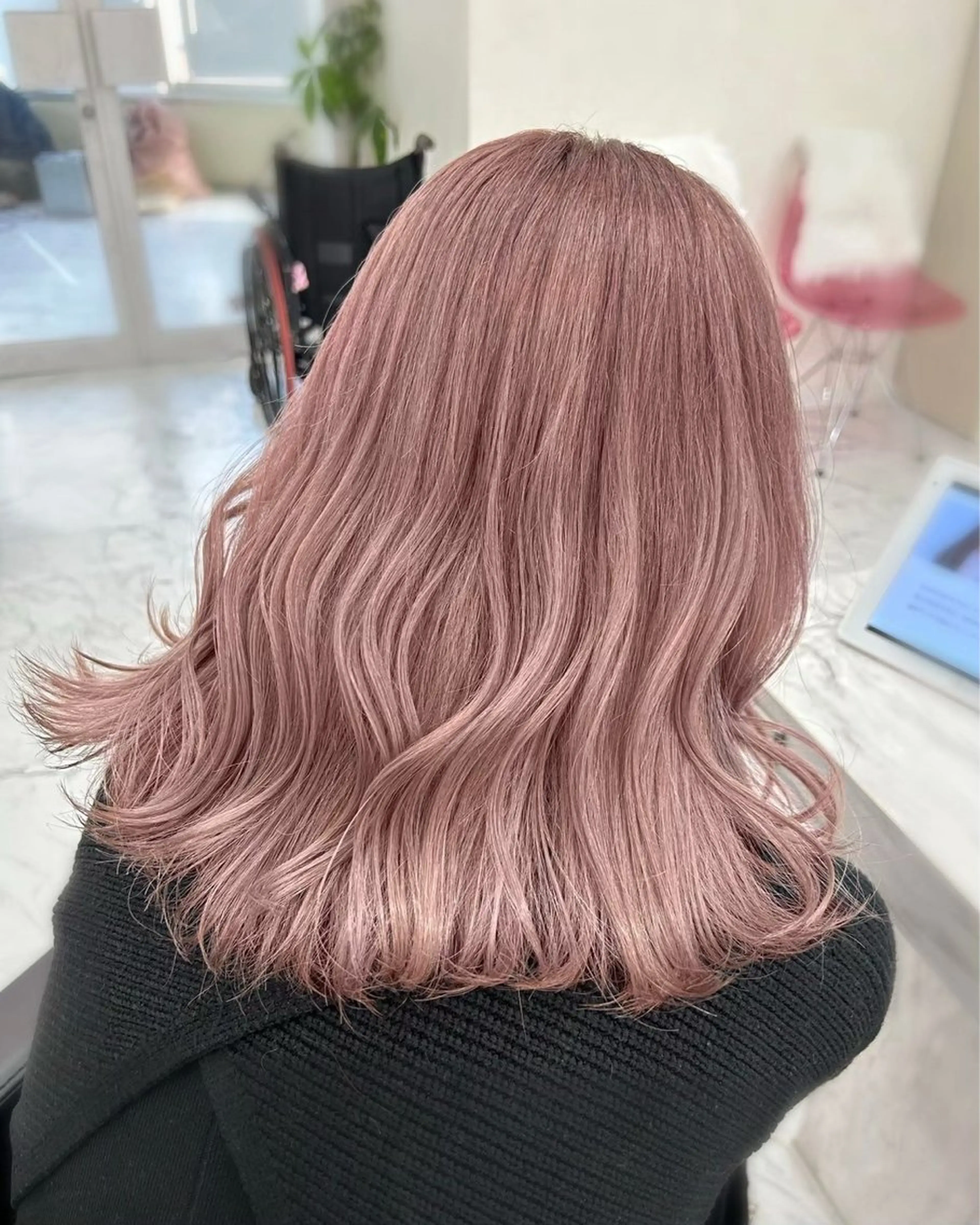ミディアム ヘアカラー ボブ/ブリーチなし艶 カラー🫧sHOMaのヘアスタイル