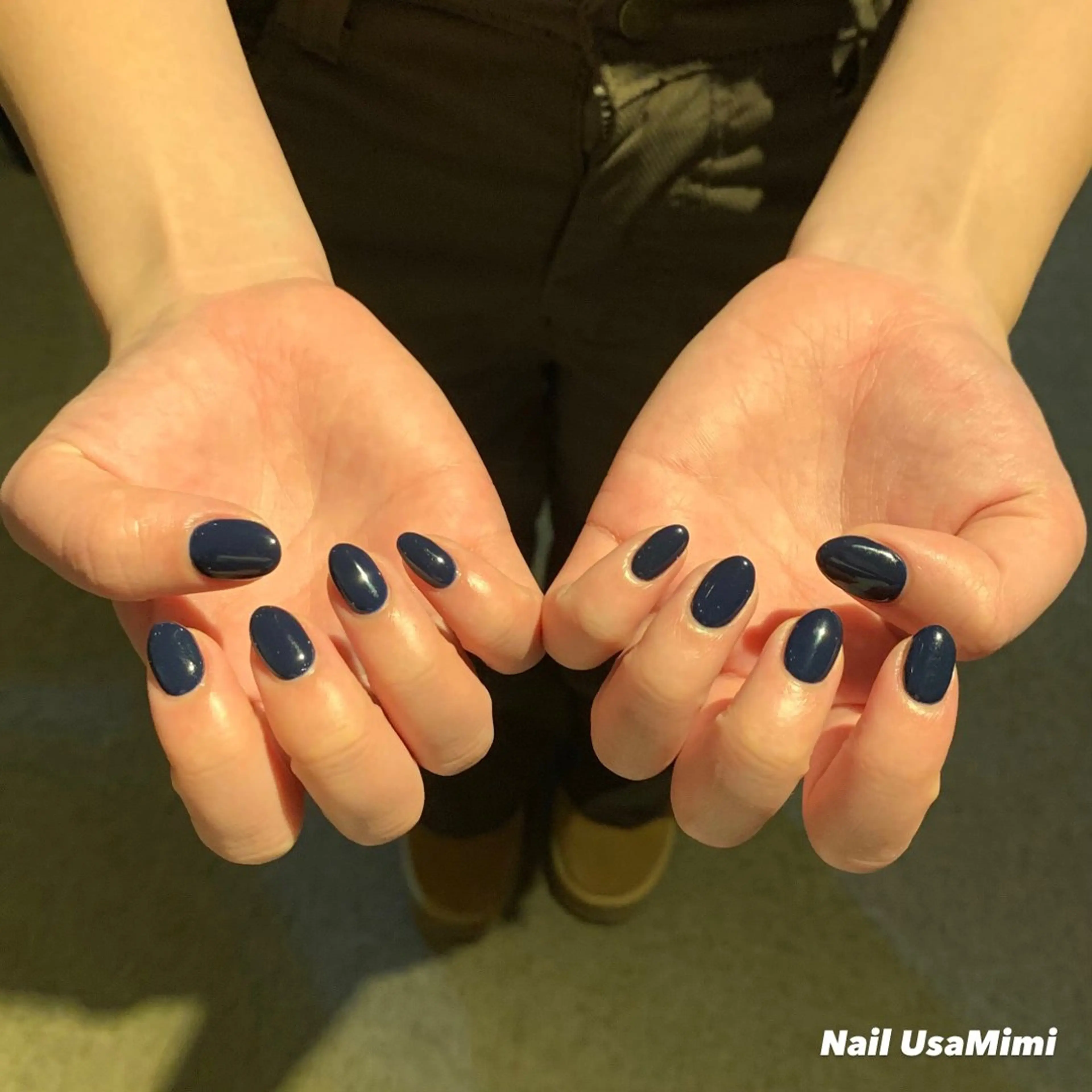 ネイル ジェルネイル マグネットネイル 持ち込み ワンカラーネイル パラジェル 本町ネイルNail UsaMimiのネイルデザイン