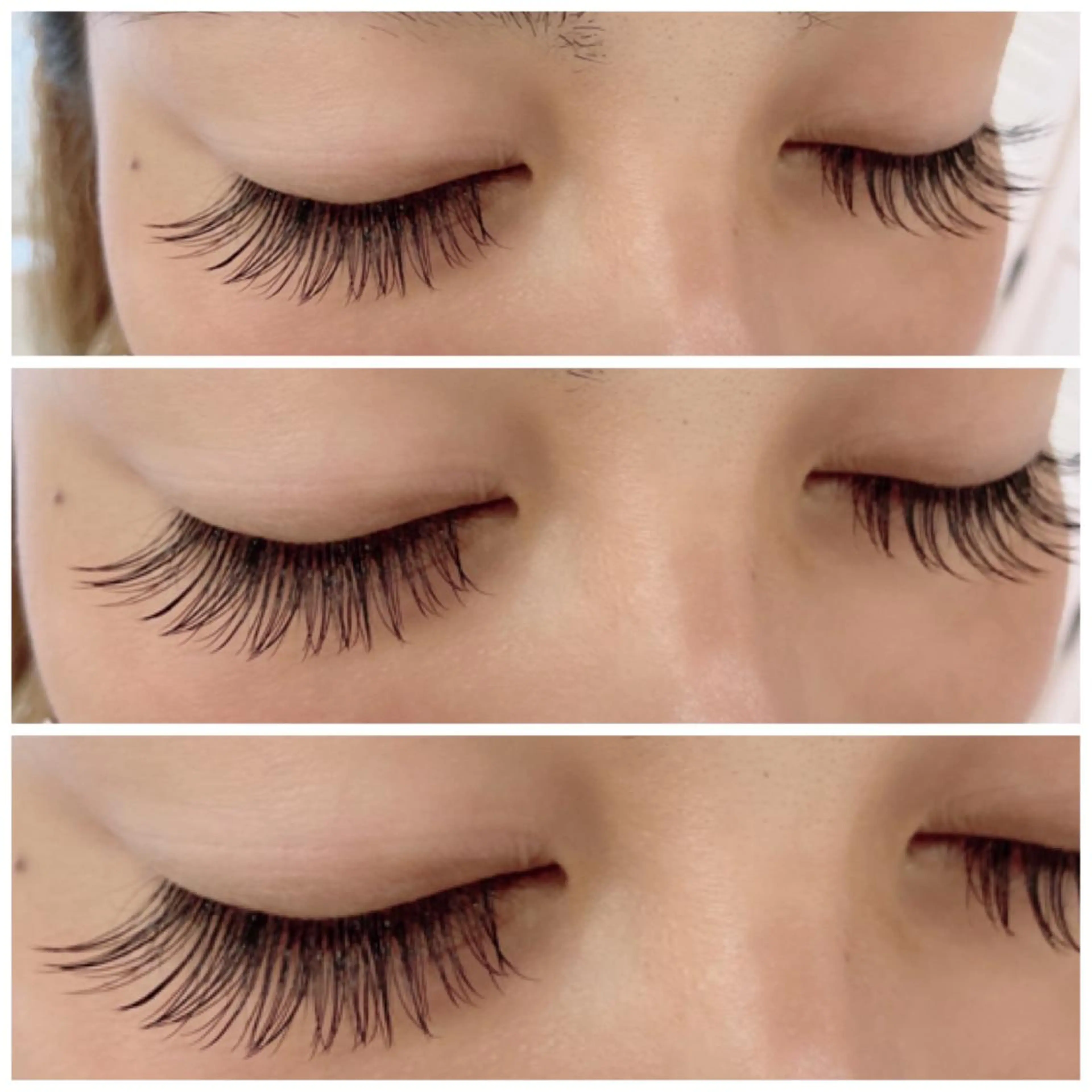 マツエク・マツパ カラーマツエク フラットラッシュ 韓国風マツエク ナチュラル パリジェンヌラッシュリフト オーダーメイドまつげ ＆まゆげ.RIKAのマツエク・マツパデザイン