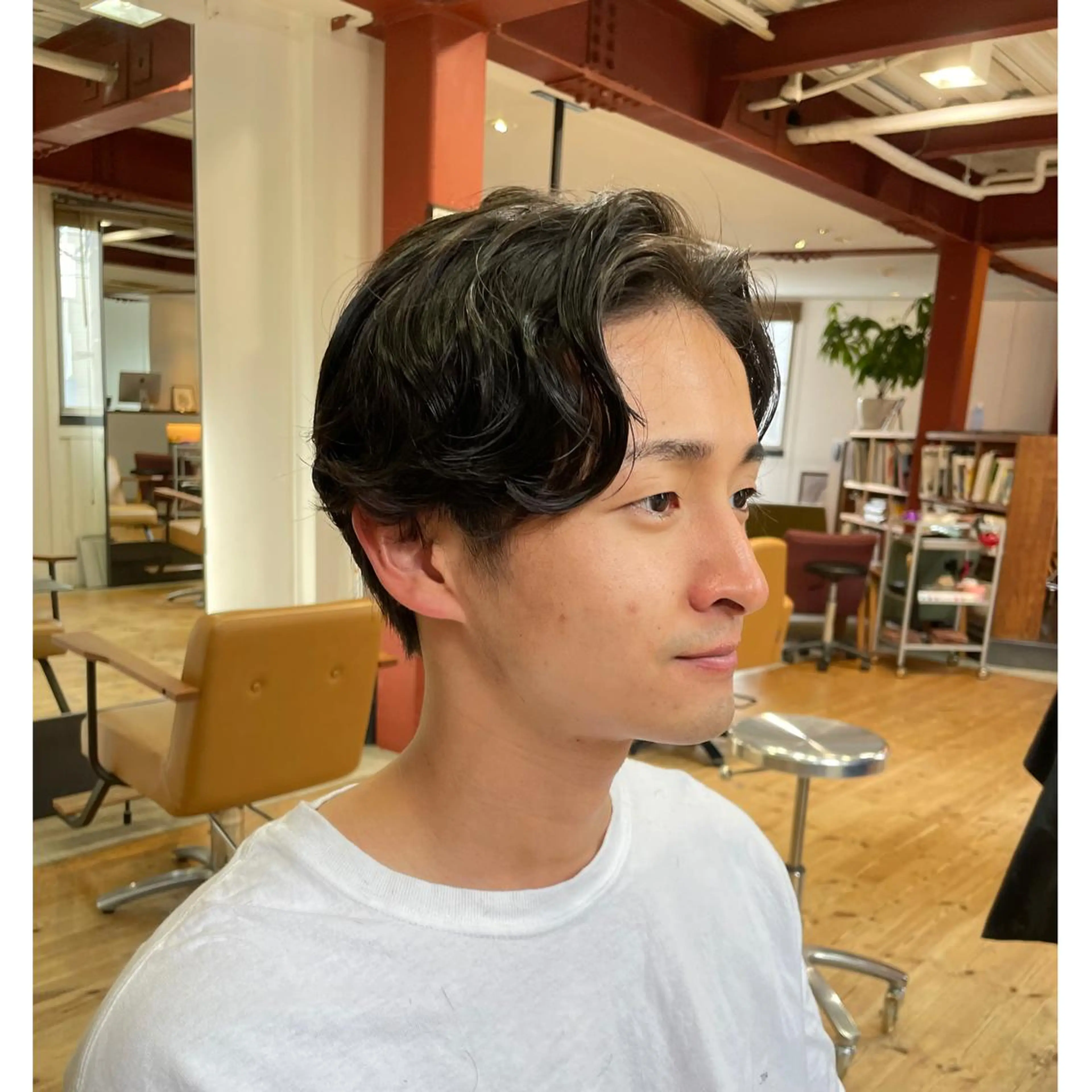 パーマ メンズ センターパート メンズパーマ カット ニュアンスパーマ/ メンズカット田島勇樹のヘアスタイル