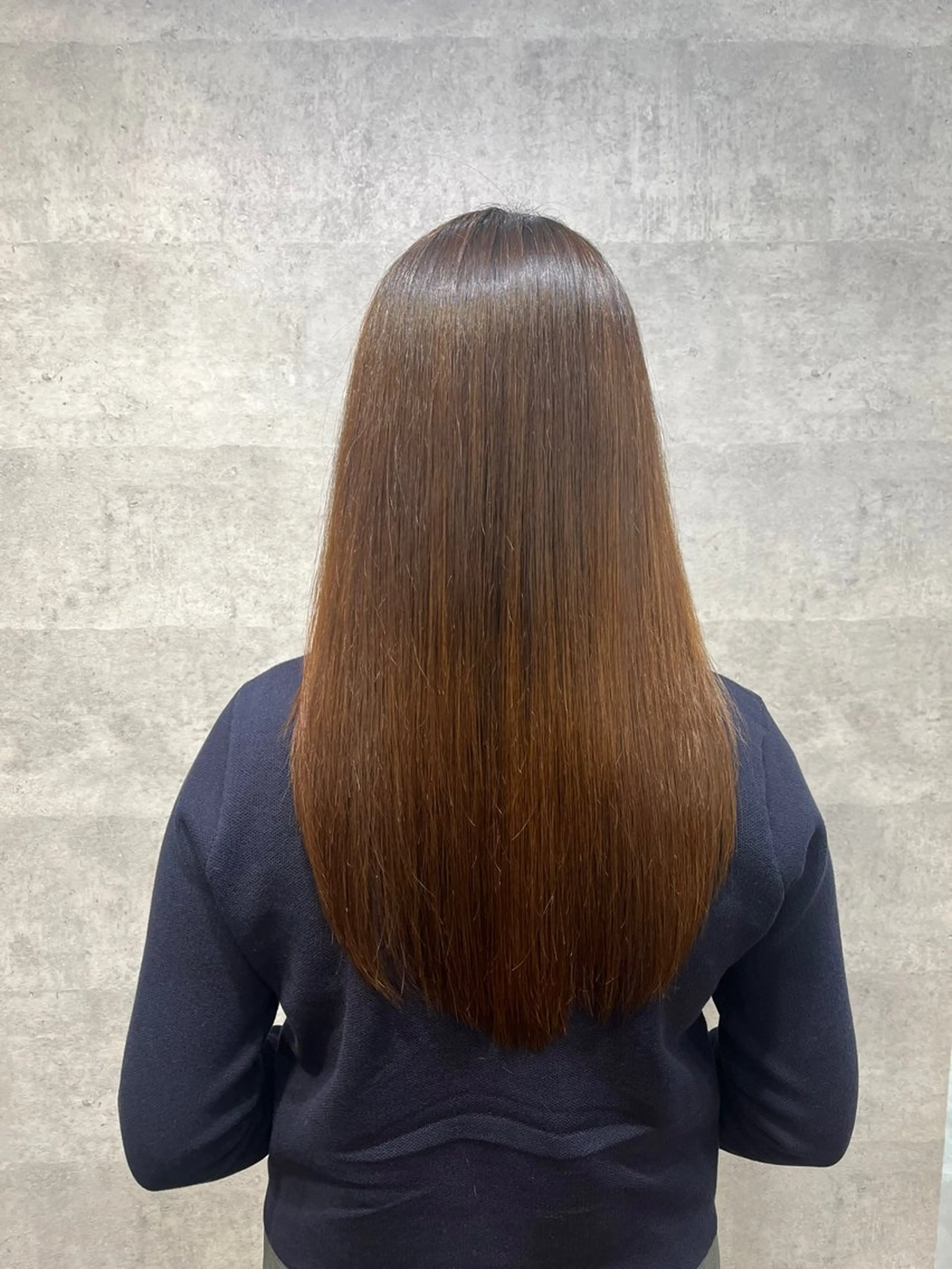 ロング カラー カット ヘアカラー 紫音 cutwells郡山のヘアスタイル