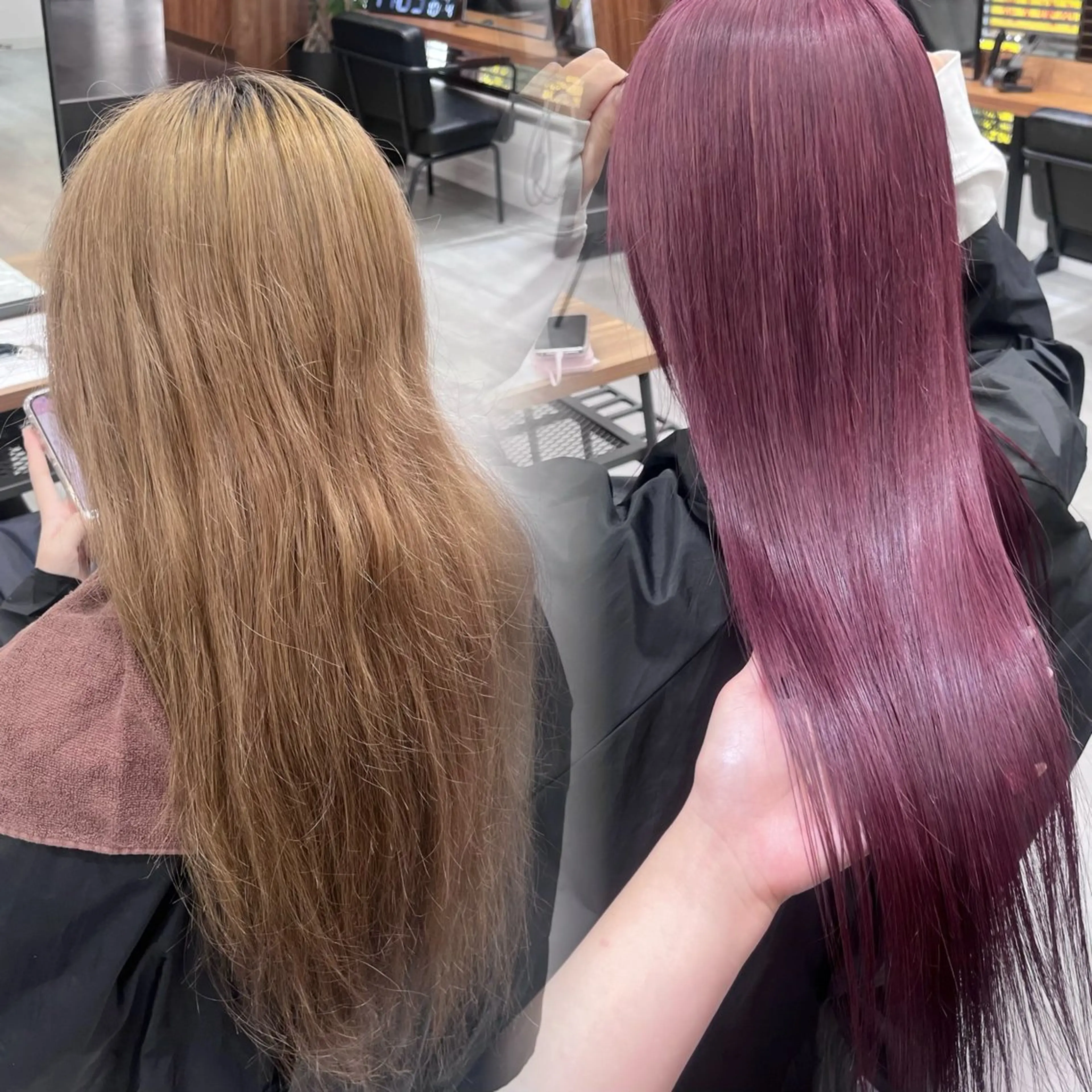 ロング カラー ヘアカラー トリートメント RIO🩶NEXT/ エクステ/ハイトーンのヘアスタイル