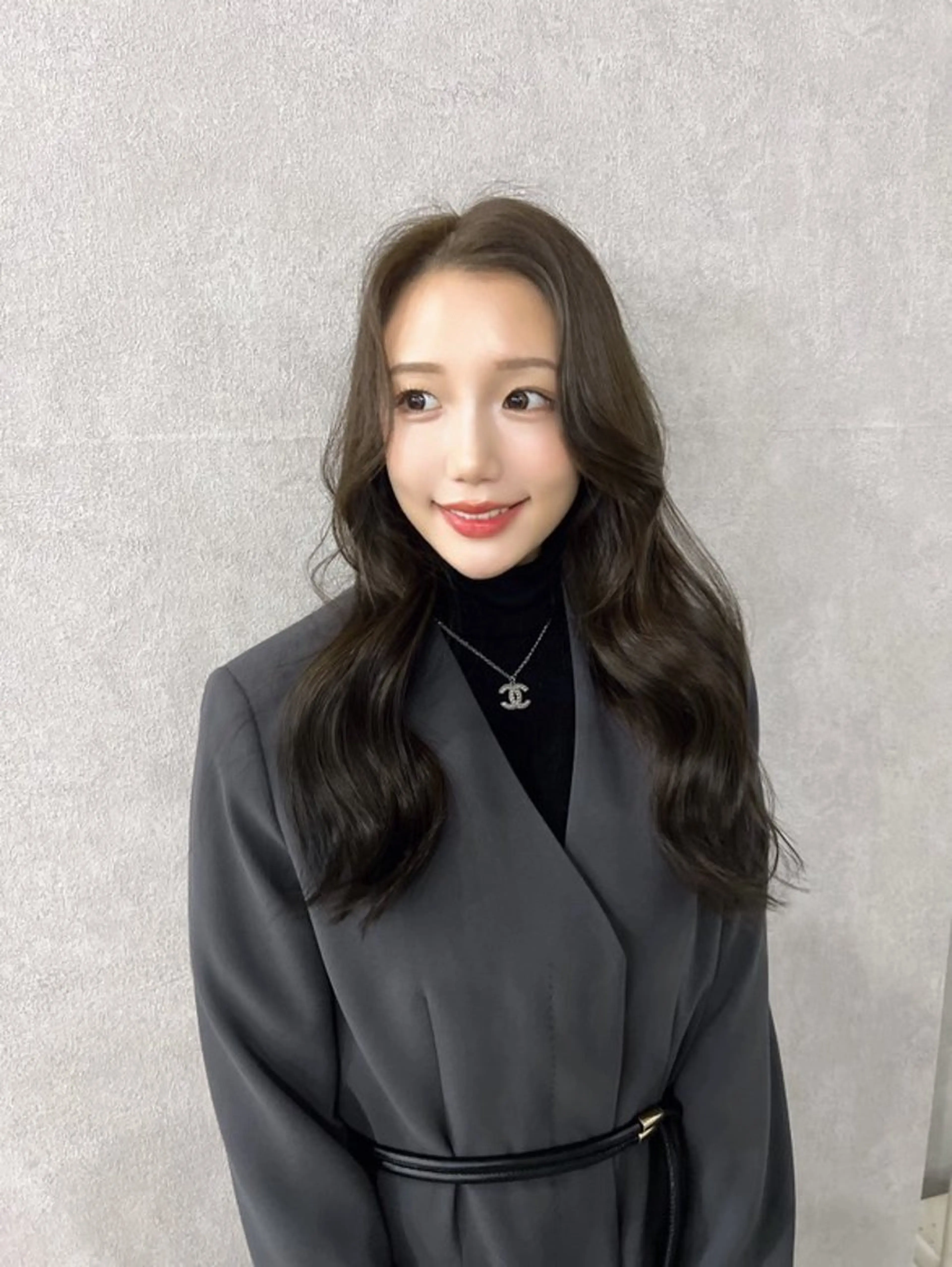 セミロング カット ヘアカラー 梅田韓国ヘア kiara🩷彡のヘアスタイル