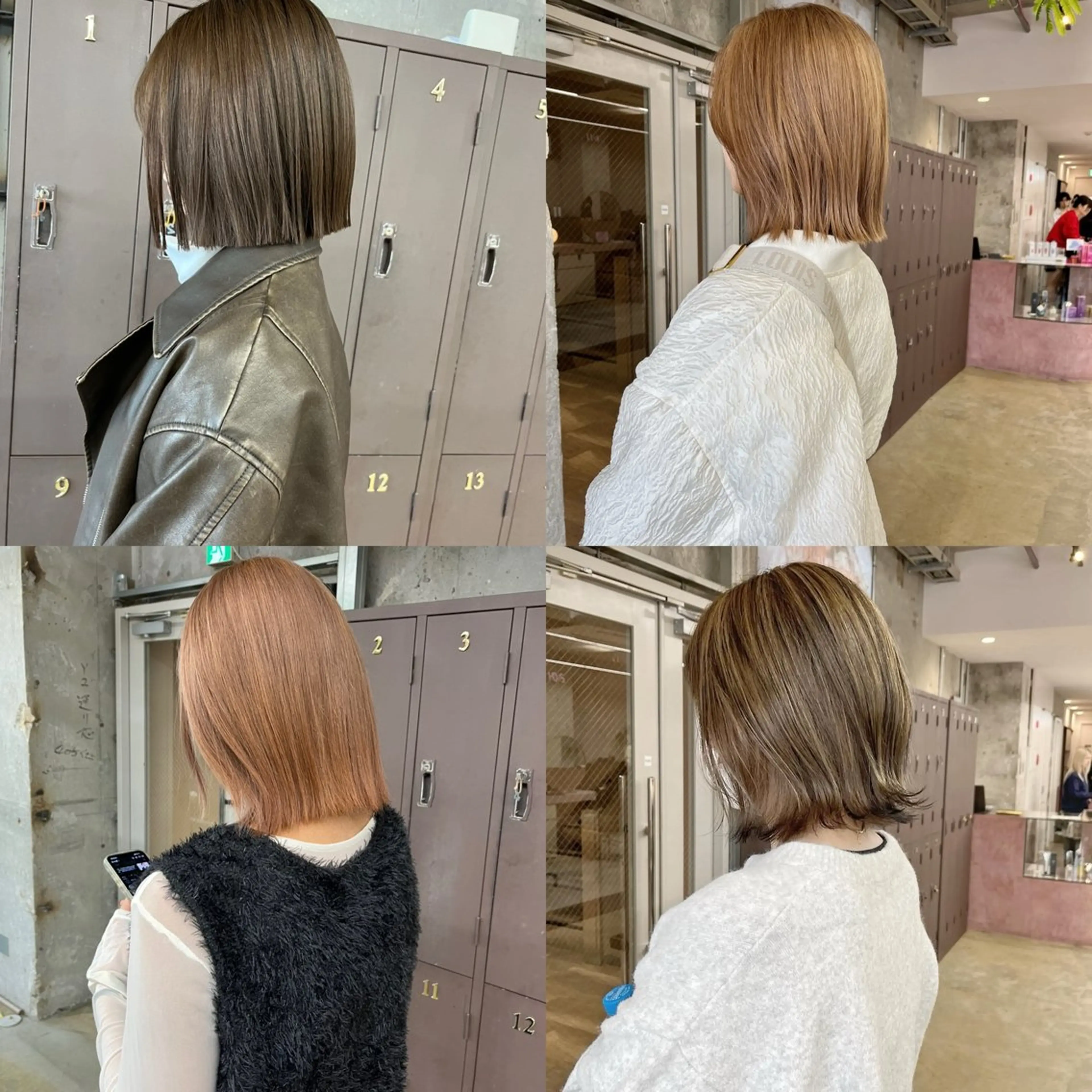 ミディアム カラー ハイトーンカラー カット ヘアカラー トリートメント 小木曽智美 /ボブ/ショートのヘアスタイル