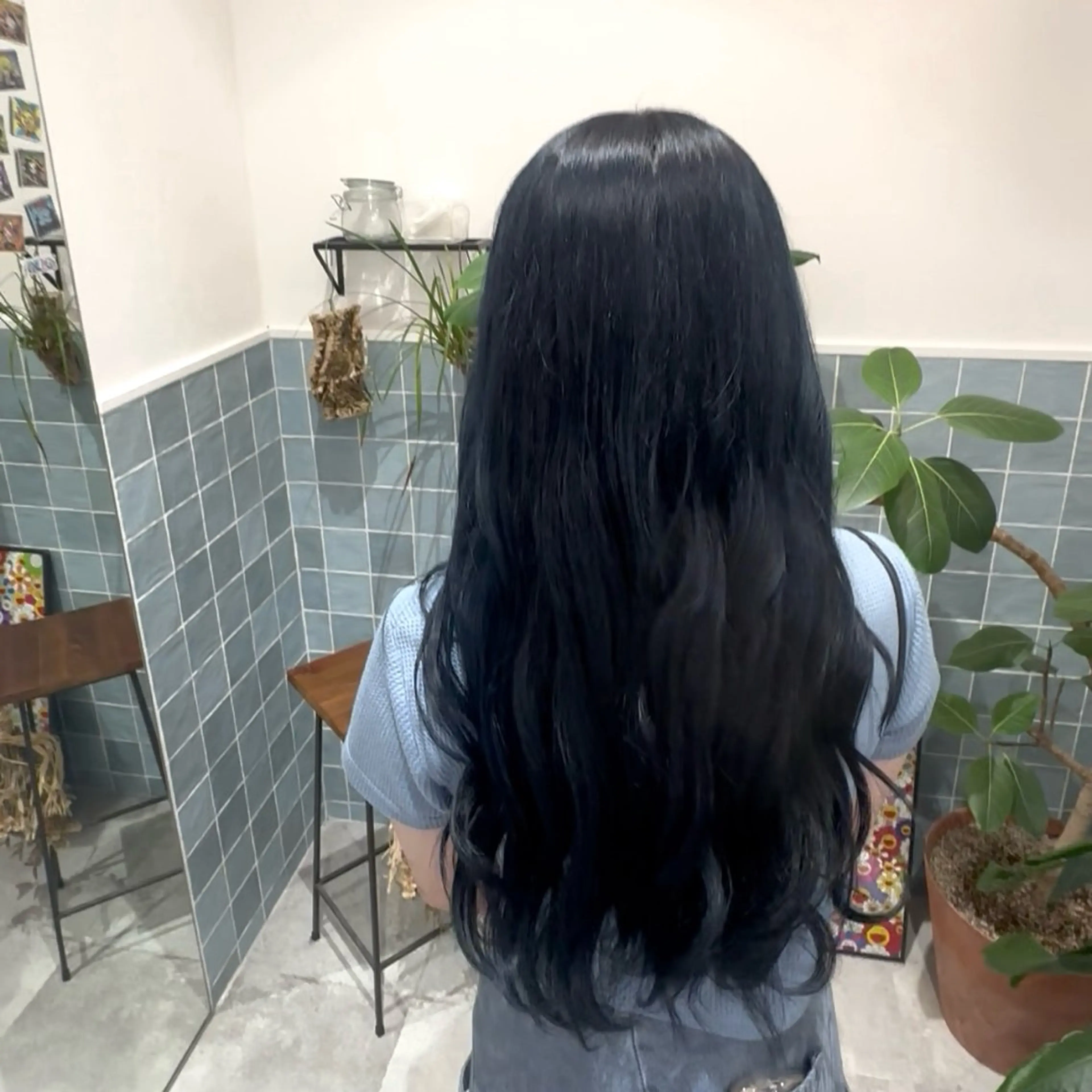 ロング ヘアカラー 透明感イルミナカラー ／寒色/MOMOKAのヘアスタイル