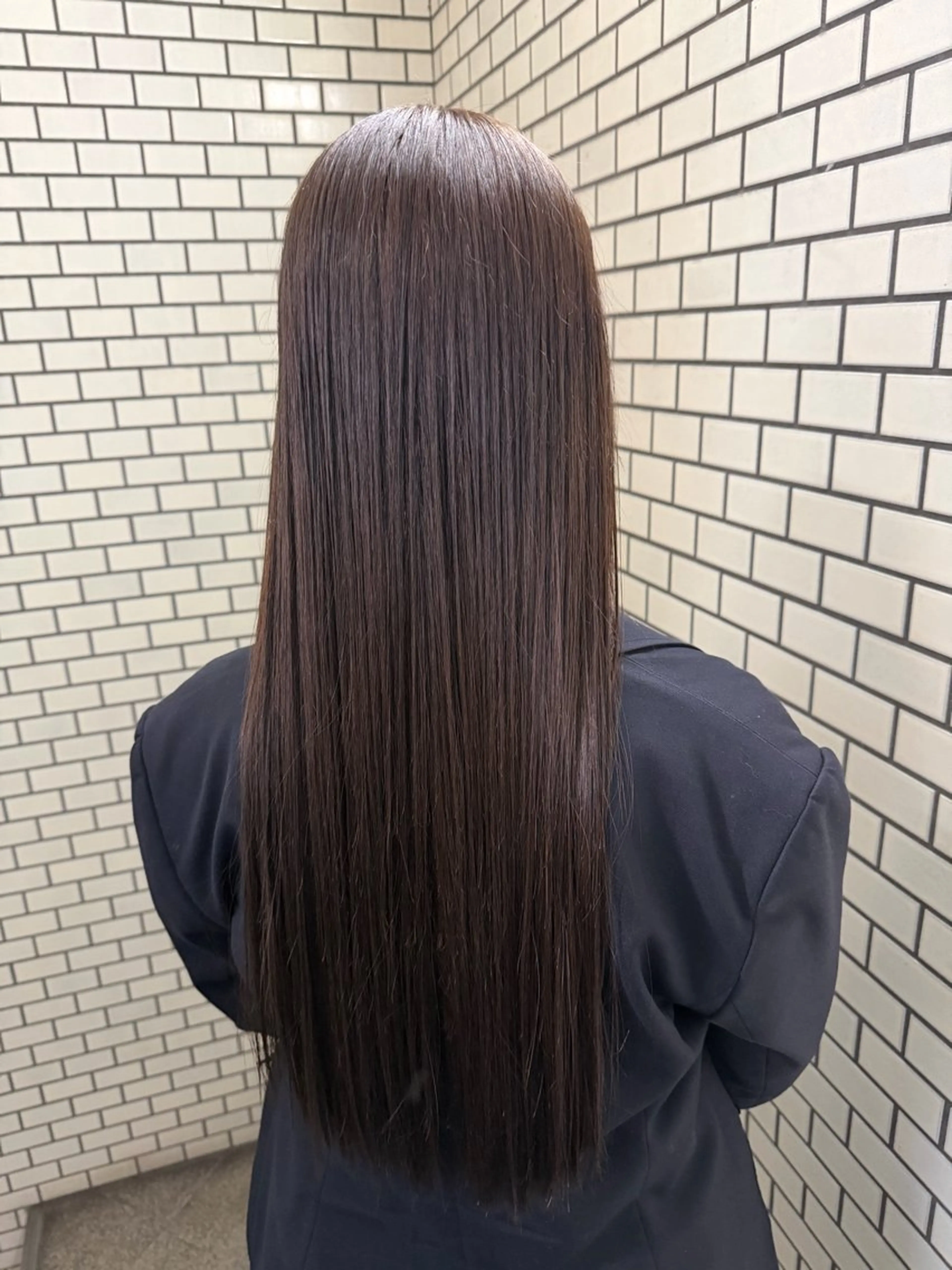 ロング カラー 山崎 奈瑠のヘアスタイル