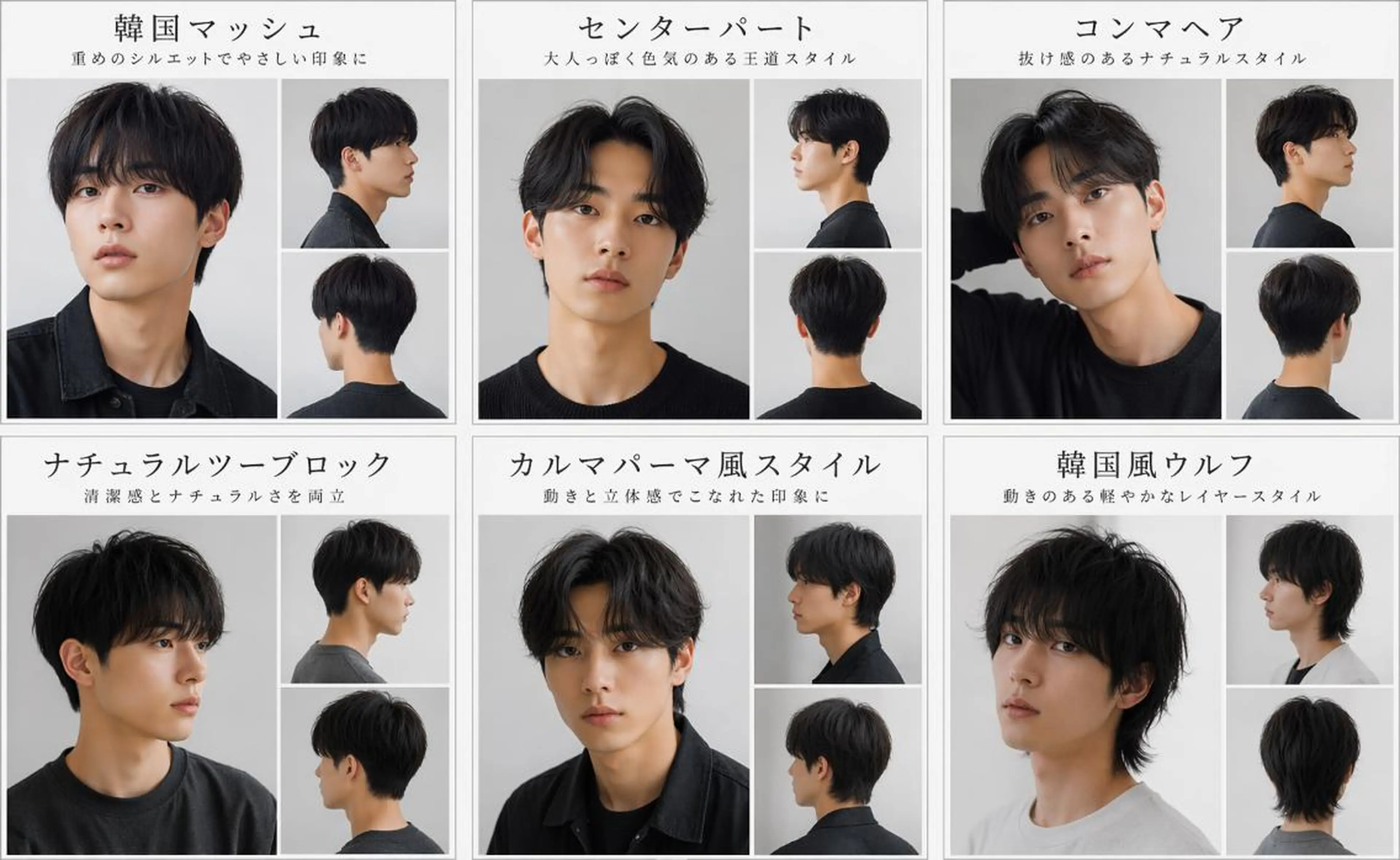 メンズ ショート カット 🎀優姫 🎀  韓国レイヤーのヘアスタイル