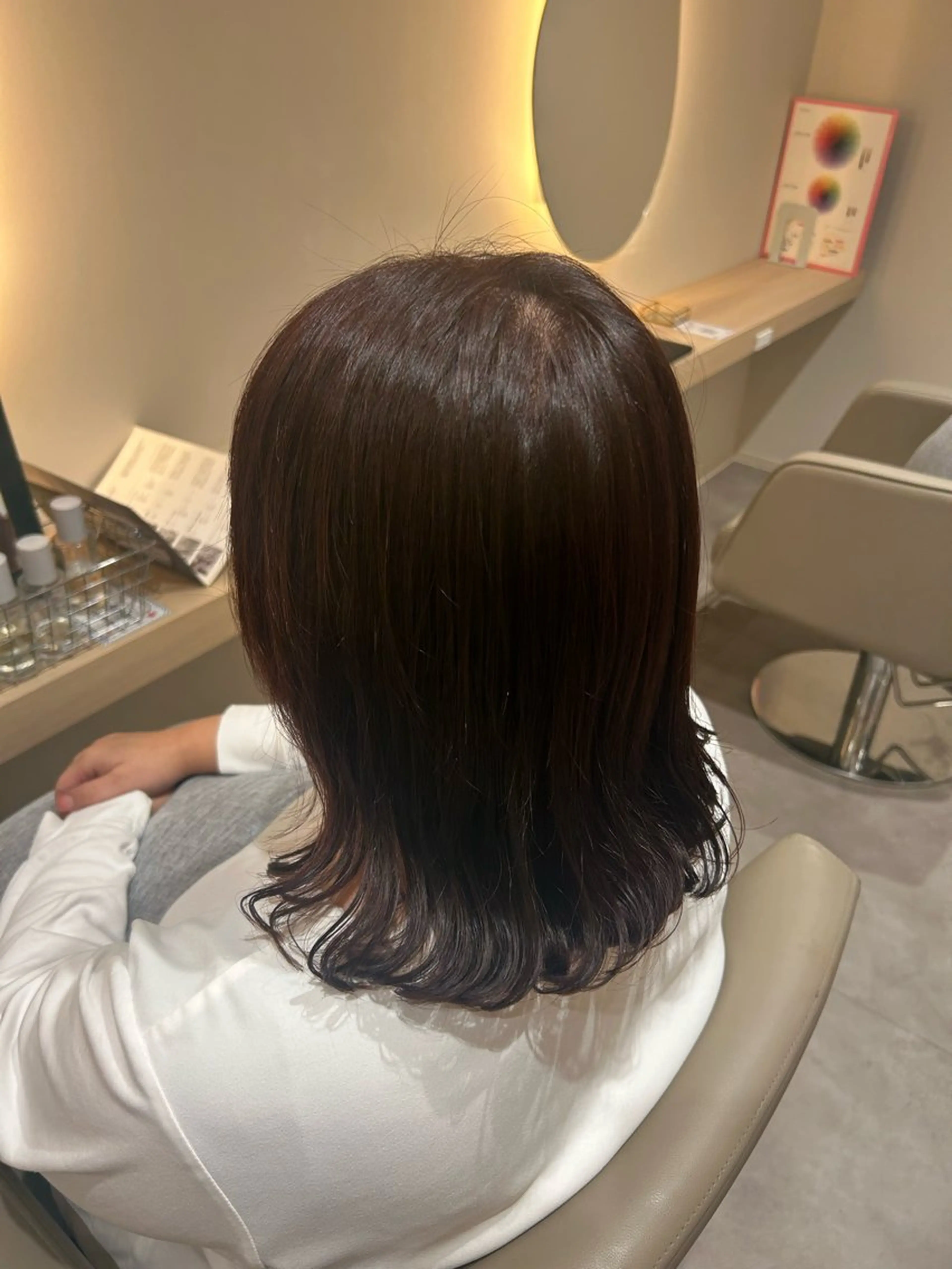 セミロング ヘアカラー トリートメント aiko🥣🧚🏻 【blanc】のヘアスタイル