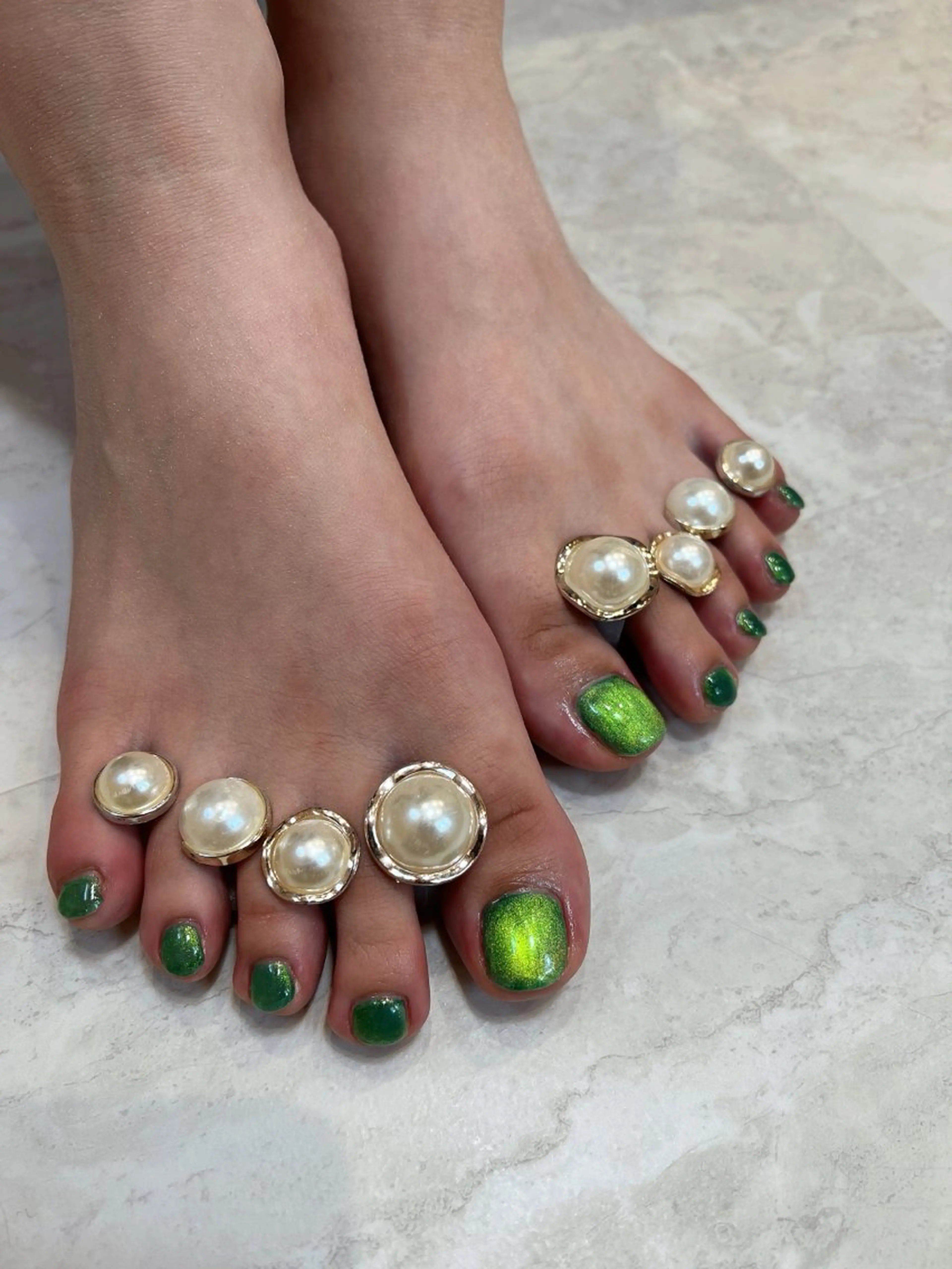 ネイル フットネイル マグネットネイル ar emikaのネイルデザイン