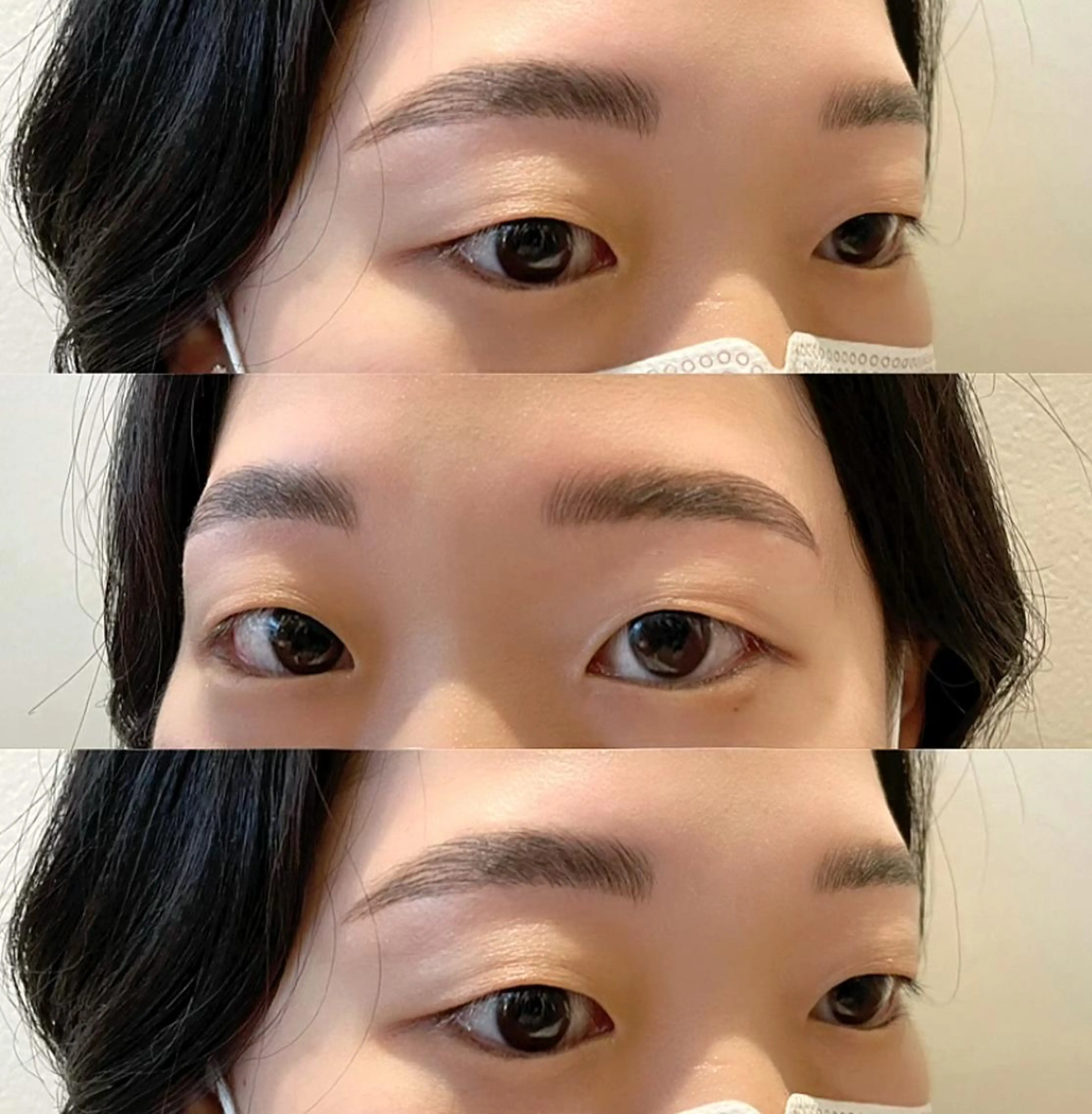 アイブロウ ハリウッドブロウリフト 大阪福島韓国束感まつ げ Sayaka🤍のマツエク・マツパデザイン