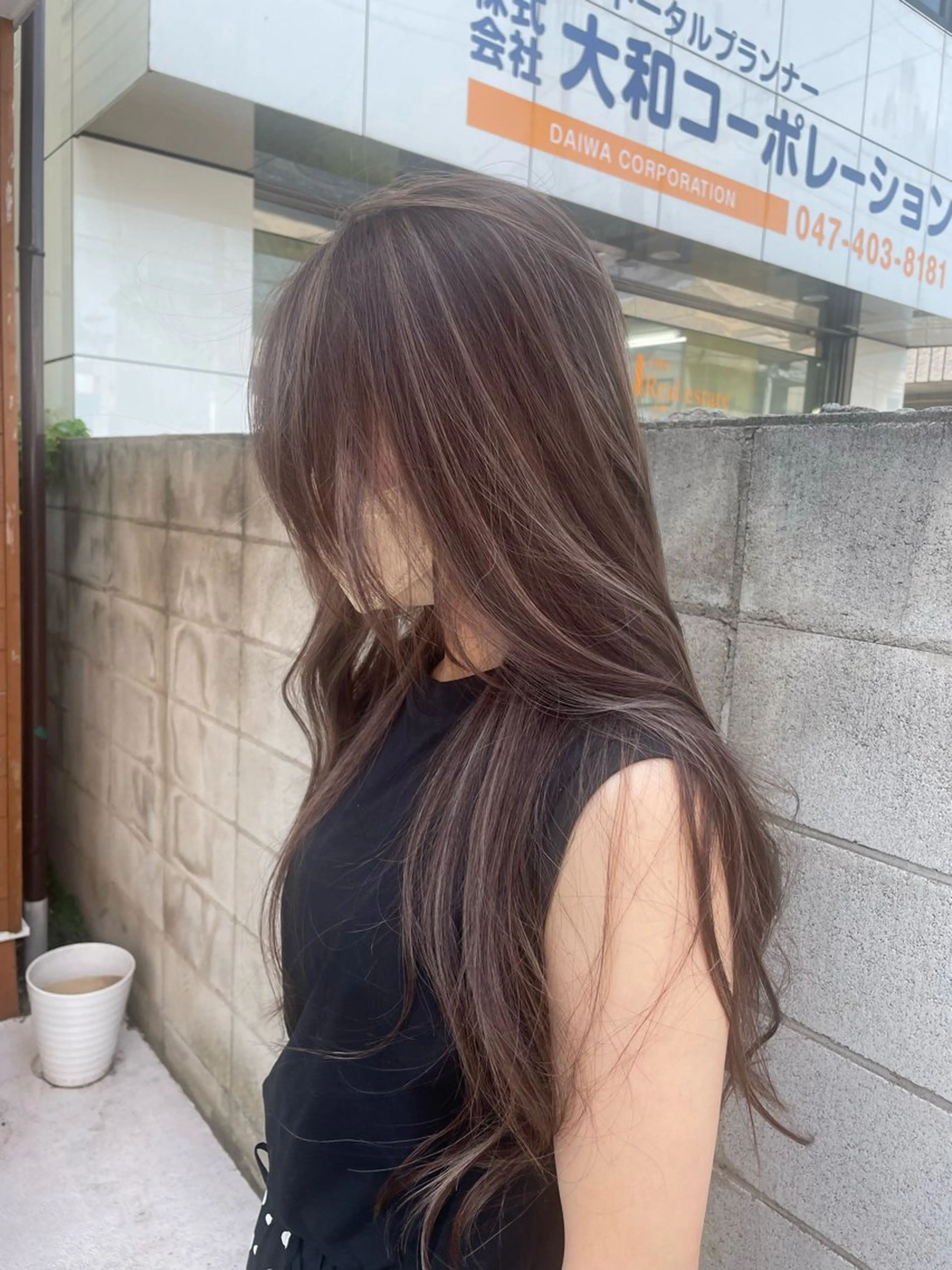 ロング カラー ハイライトカラー ハイライト メンズパーマ✨️村越 雄斗のヘアスタイル