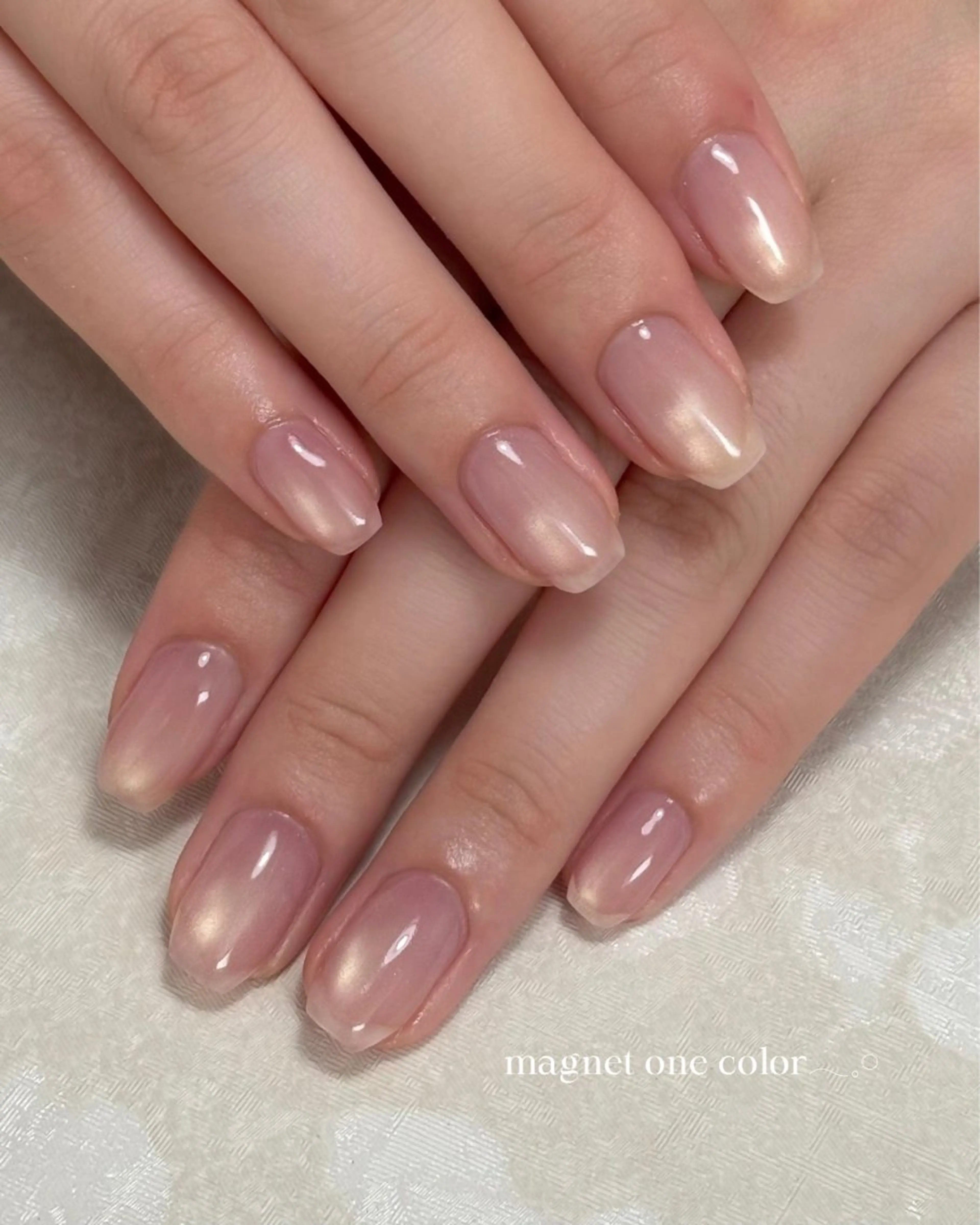 ネイル マグネットネイル マグネットワンカラー ワンカラーネイル flore nailのネイルデザイン