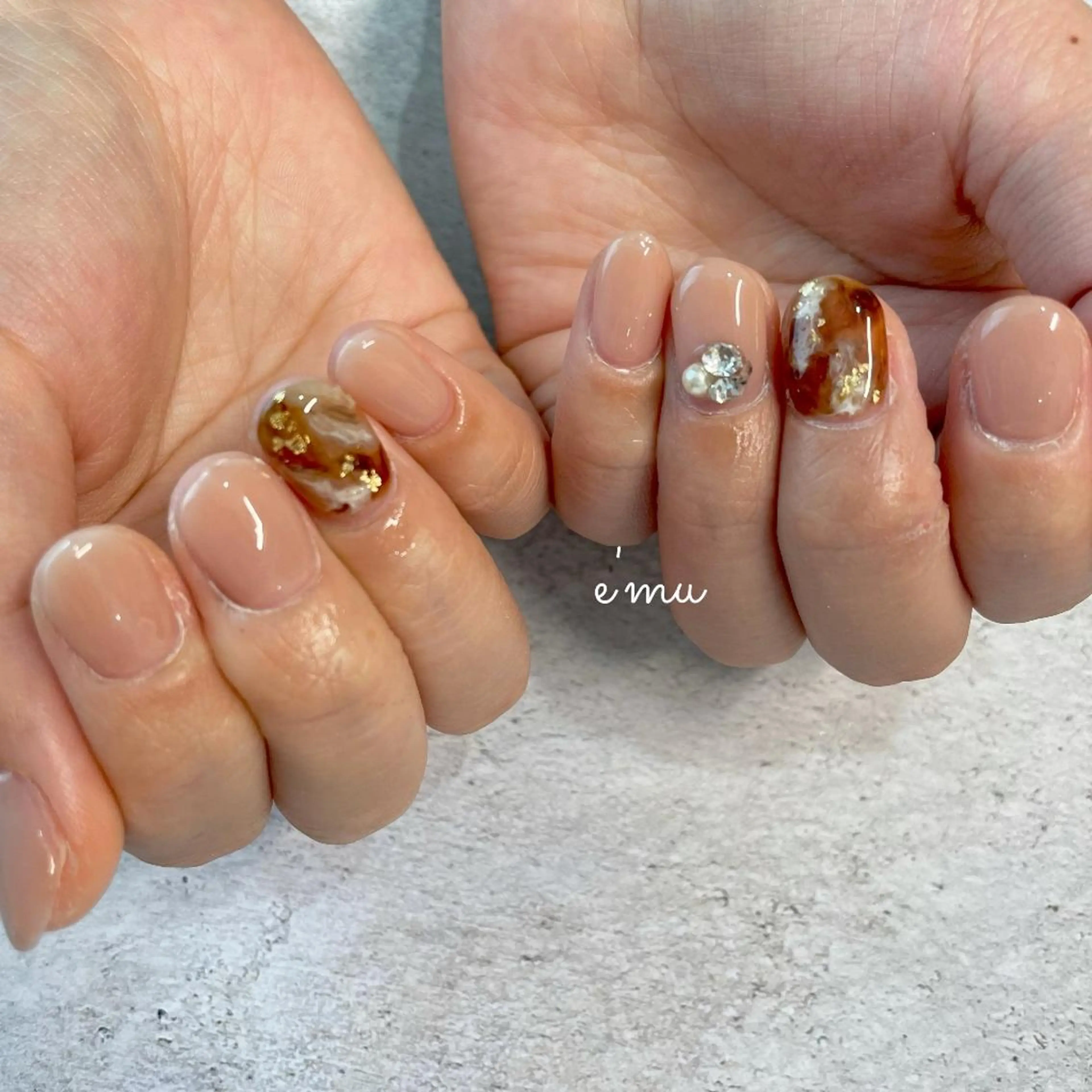 ネイル 冬ネイル ハンドネイル nail salon e'mu💐のネイルデザイン