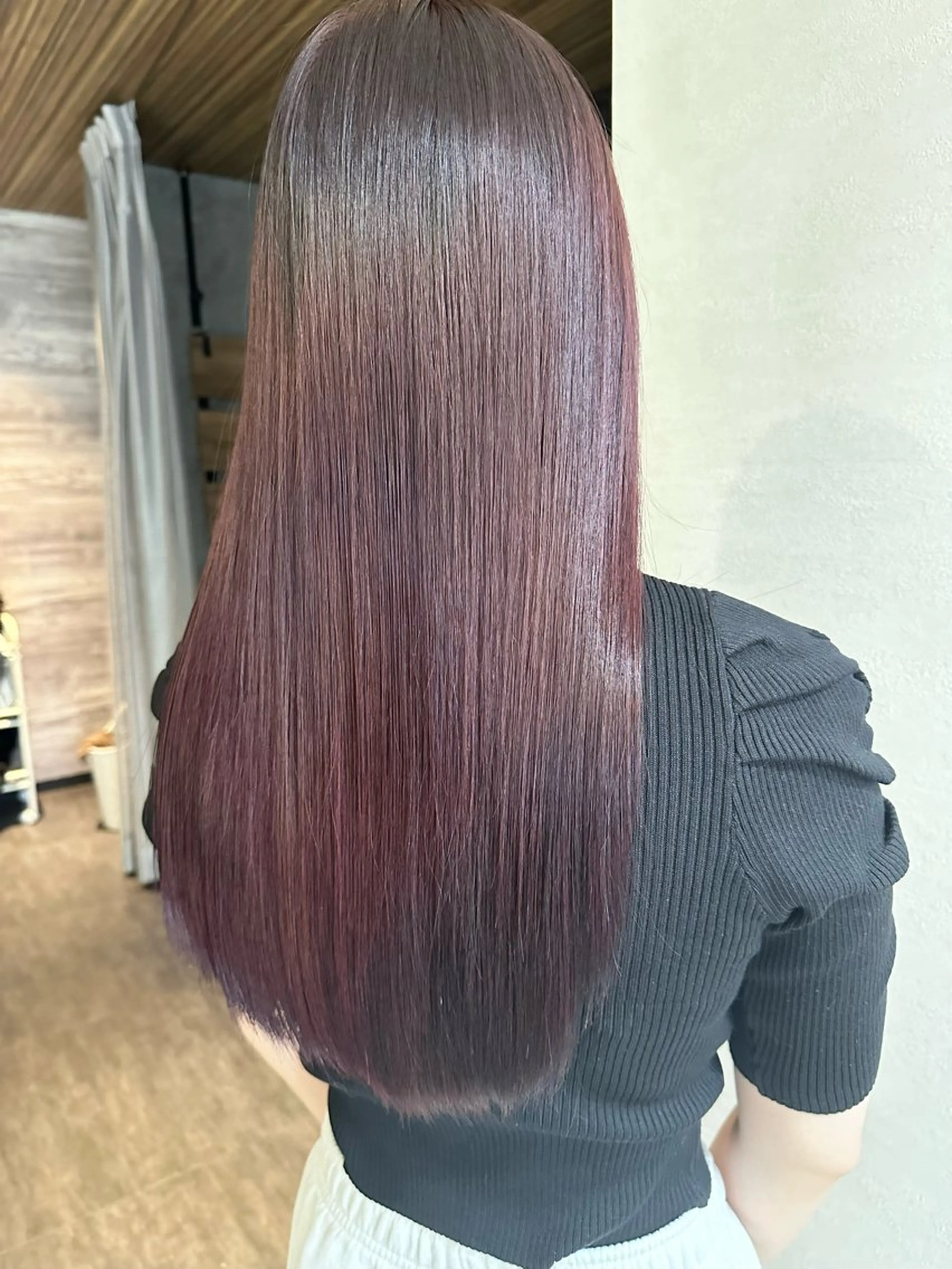 セミロング カット ヘアカラー トリートメント 🍊髪質改善🍊縮毛 矯正🍊濱野紗奈🍊のヘアスタイル