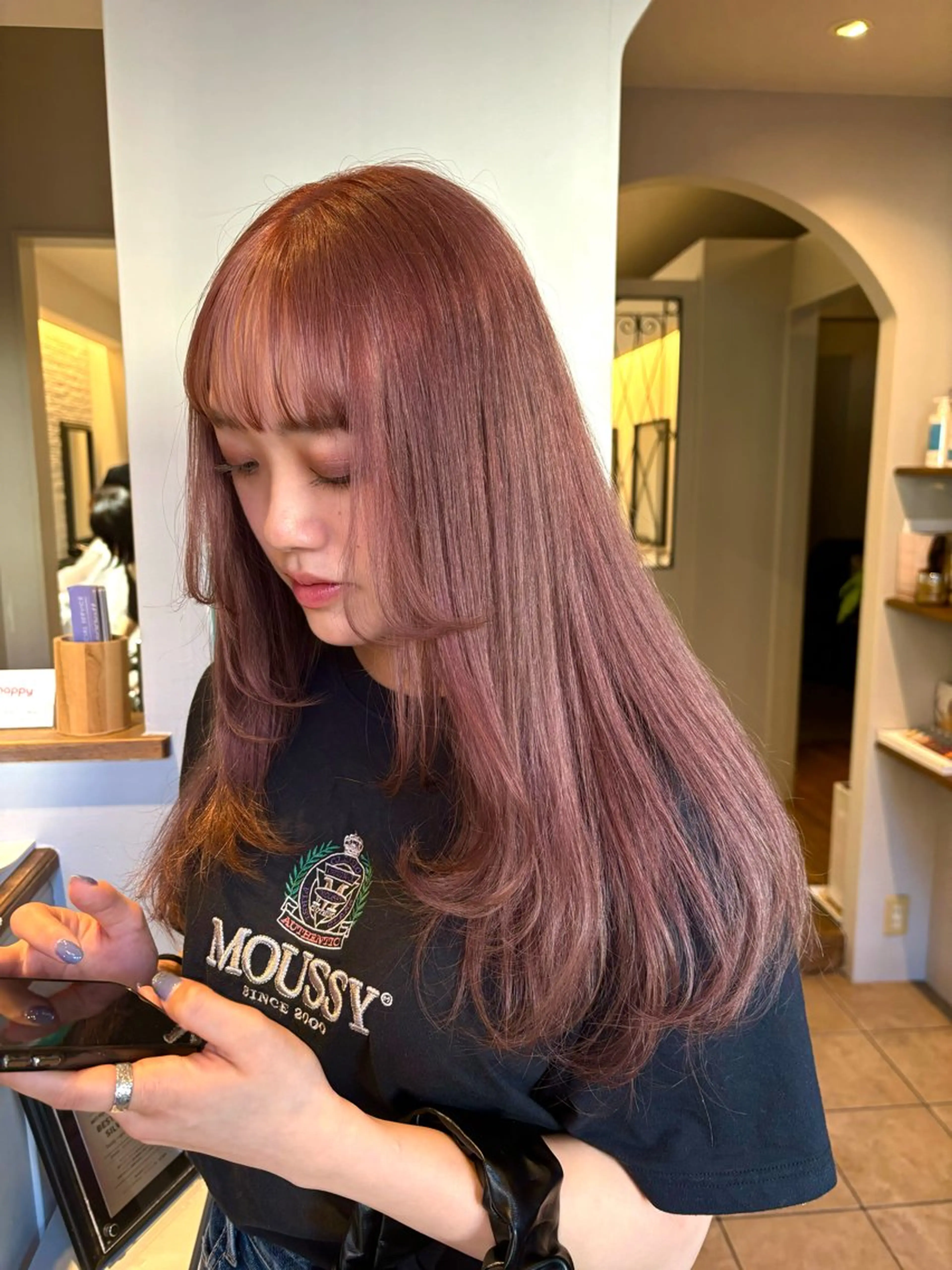 ロング ヘアカラー トリートメント 透明感カラー🎀 tasty/makoのヘアスタイル