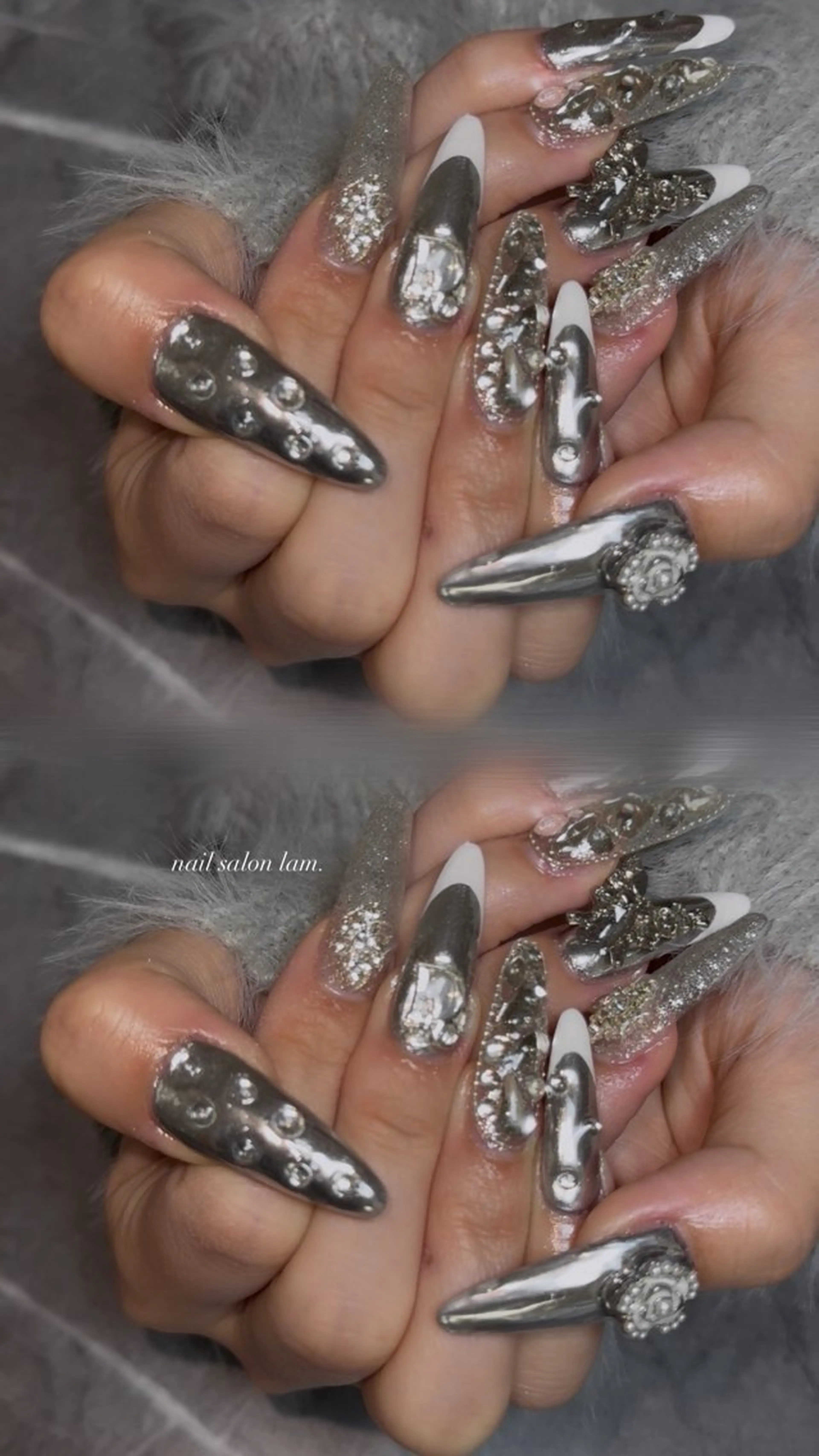 ネイル 成人式 nail lam kykaのネイルデザイン