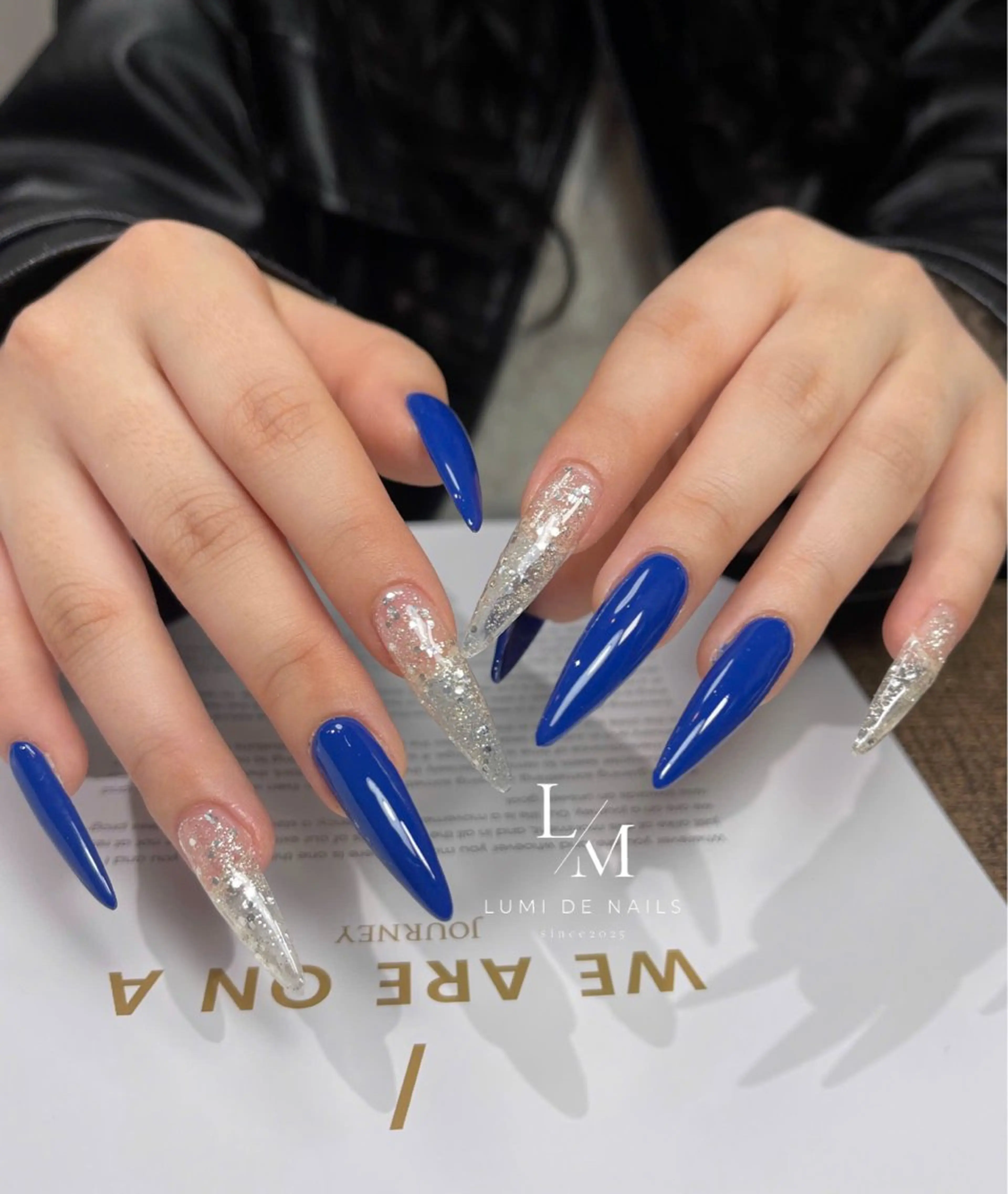 ネイル グラデーション ラメ(グリッター) マグネットネイル ミラーネイル ニュアンスネイル ハンドネイル Lumi de nailsのネイルデザイン