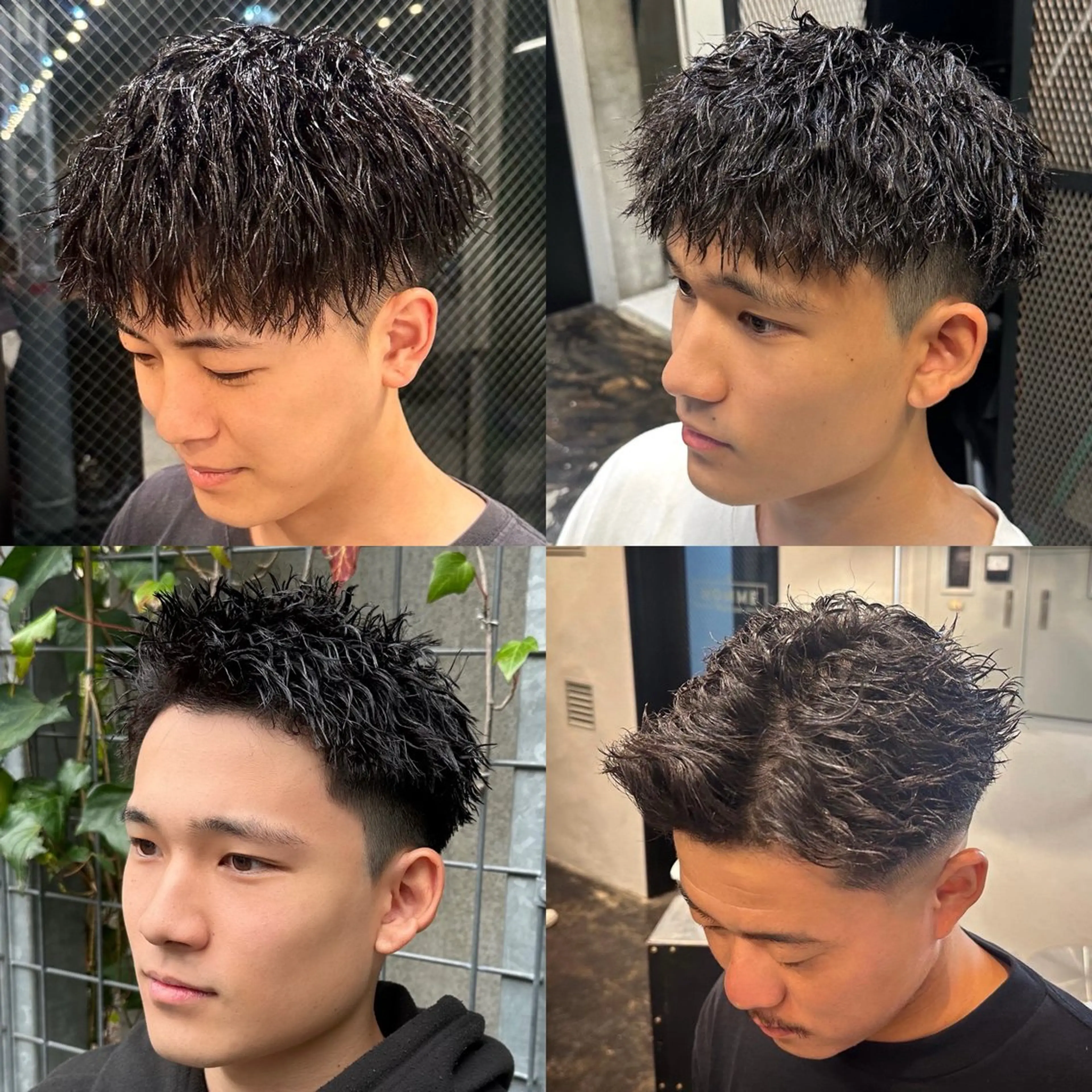 ショート パーマ メンズ メンズパーマ メンズツイストパーマ ツイストパーマ ツイスパ/メンズ パーマ/歩夢のヘアスタイル