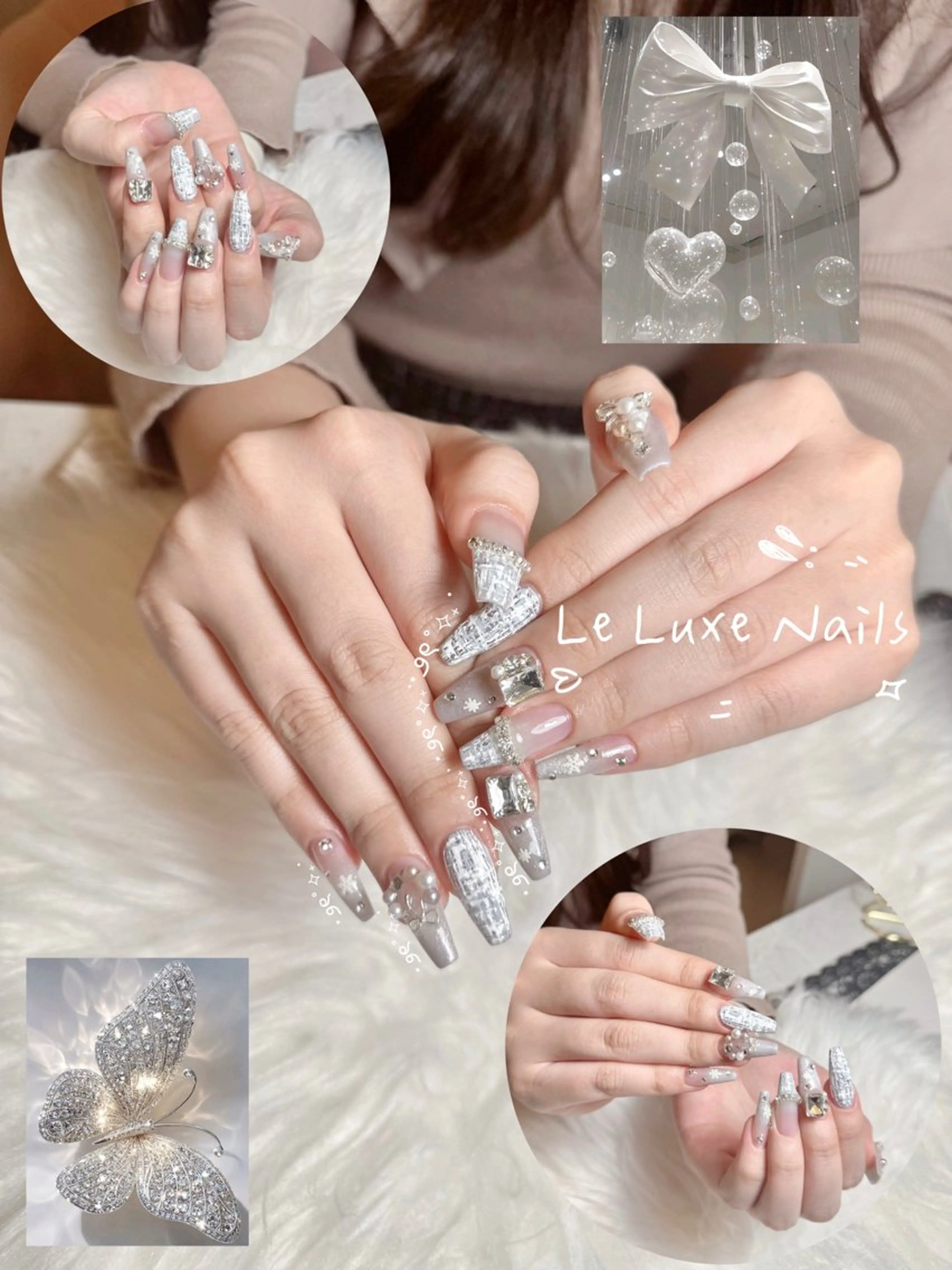 ネイル 長さ出し 持ち込み ネイルチップ le luxe nailsのネイルデザイン