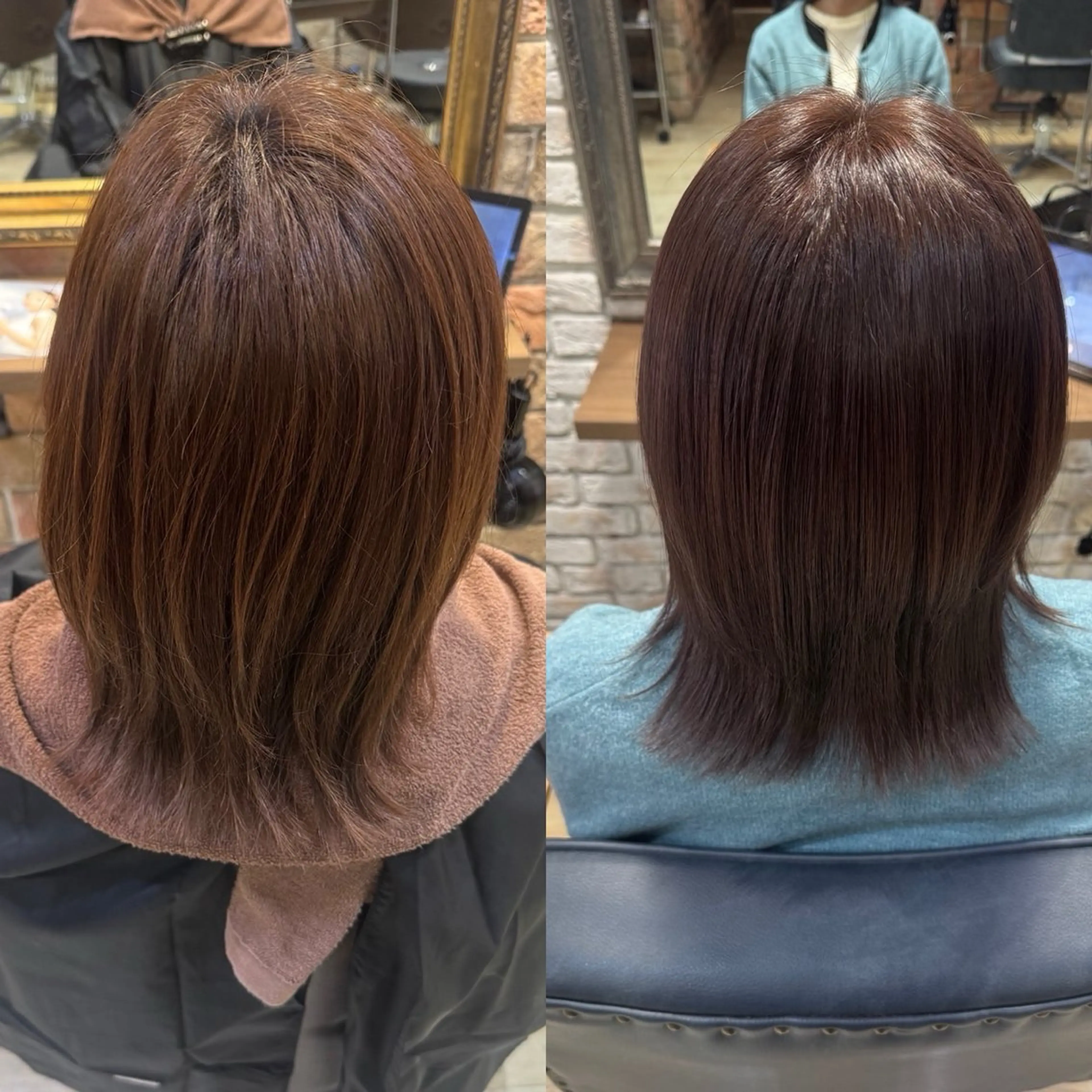 ミディアム カラー カット ヘアカラー 髪質改善/縮毛矯正 💜COCORO💜のヘアスタイル