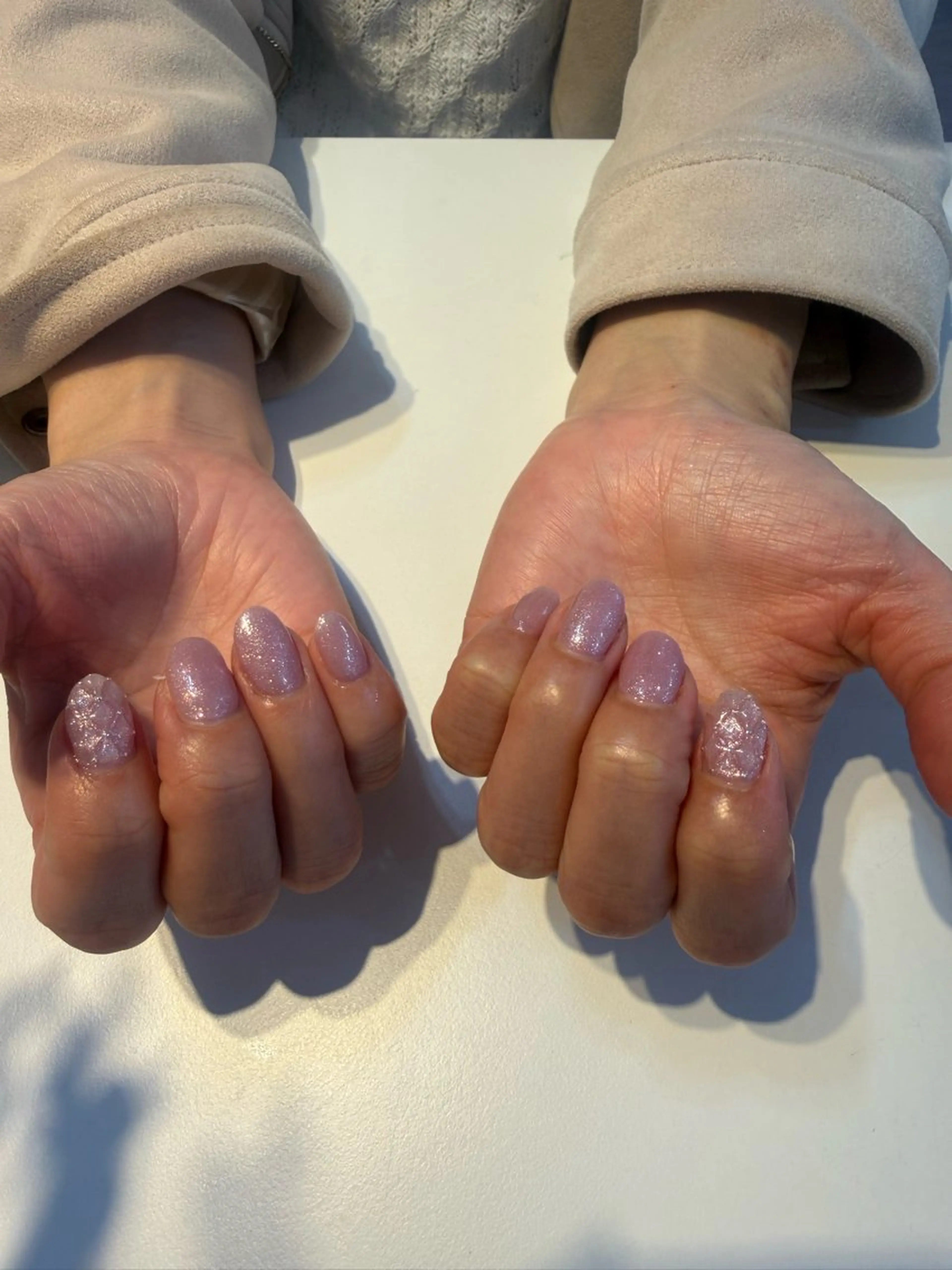 キルティングネイル(オフあり)の写真