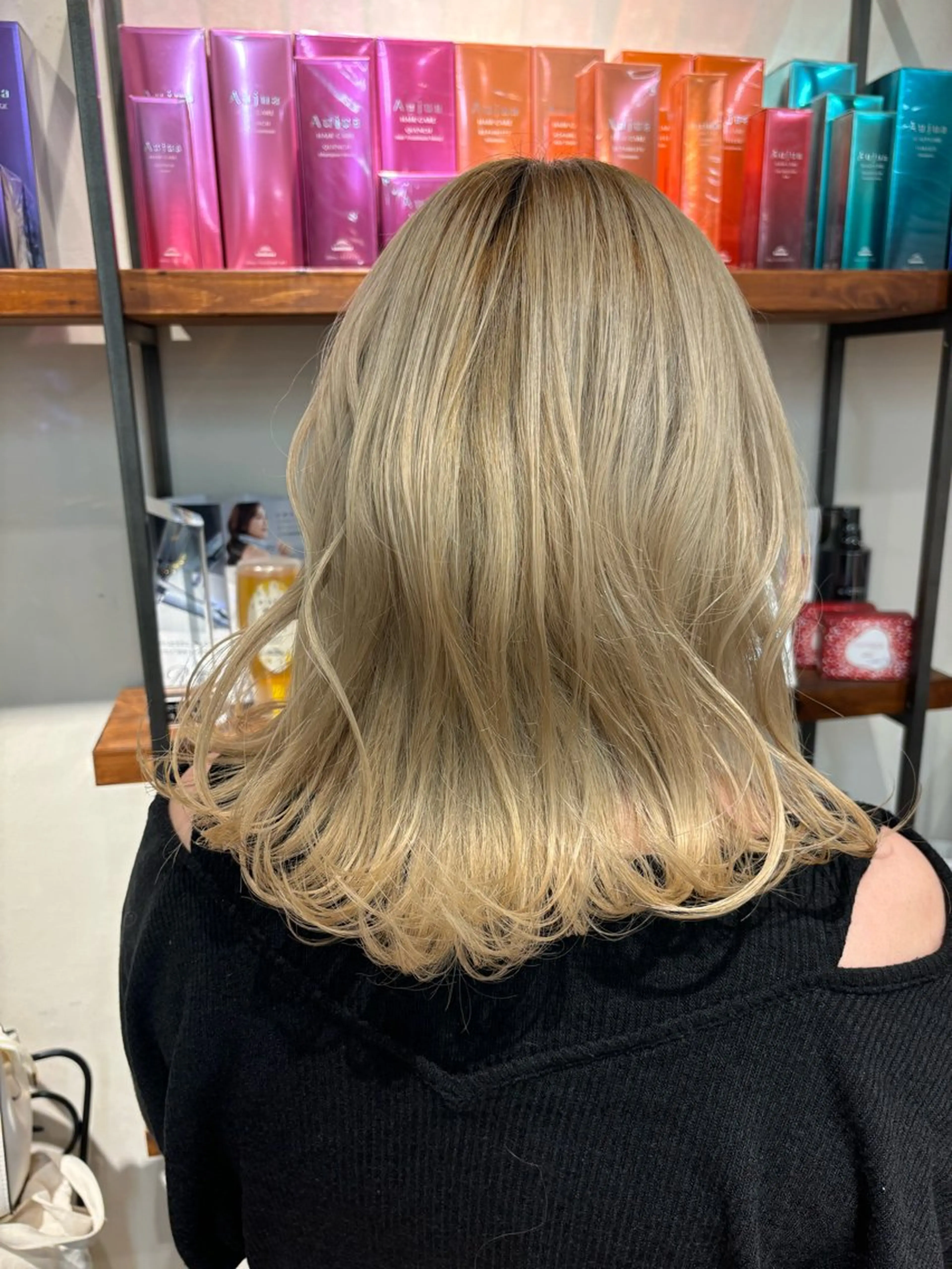 セミロング トリートメント ゆうこ🍀髪質改善/ ストレート/艶カラーのヘアスタイル