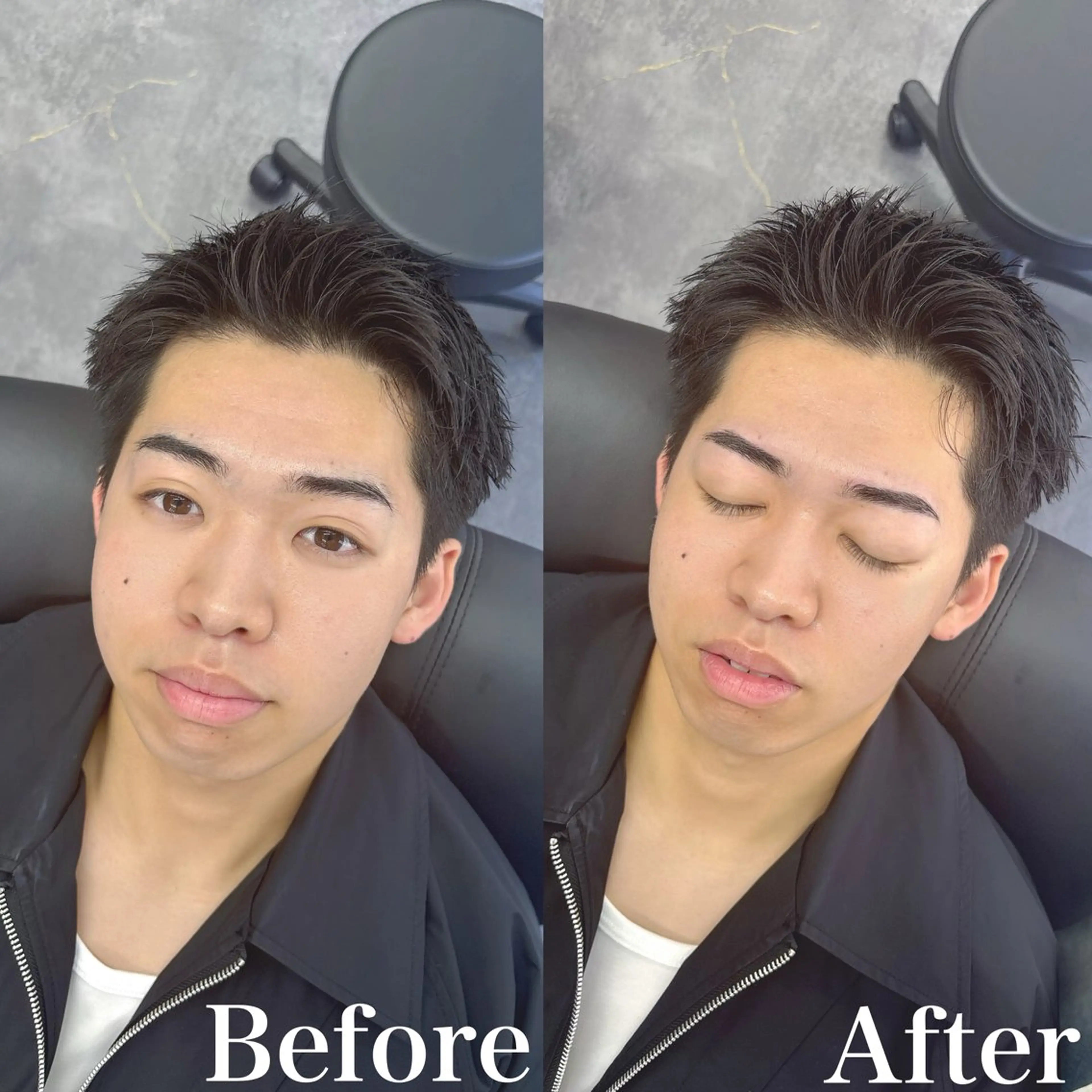 メンズ アイブロウ ワックス脱毛 眉カット 3日空きあり Yusukeの眉毛・アイブロウイメージ
