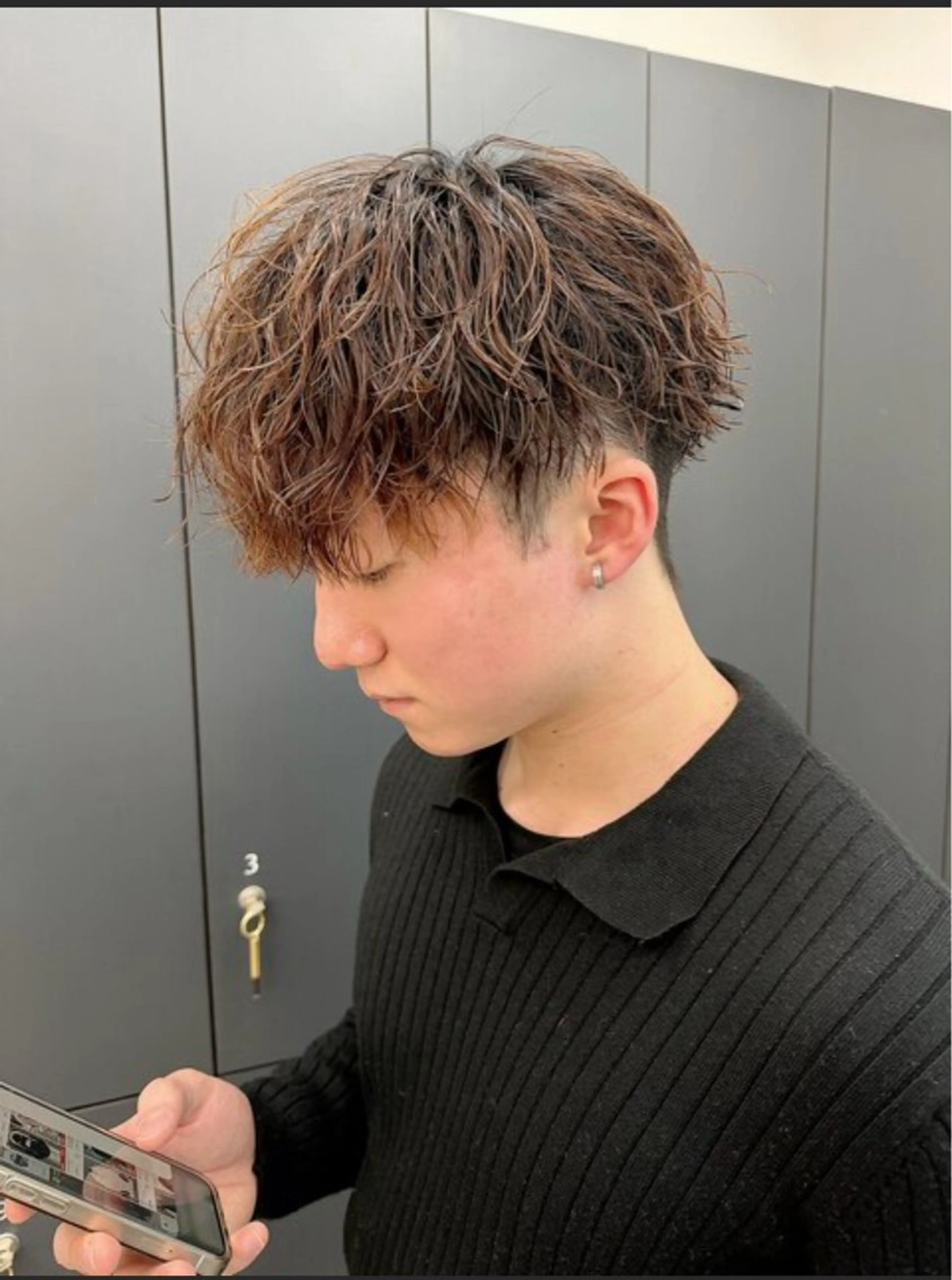 パーマ メンズ メンズ特化⚡️三村 彰吾⚡️カットパーマのヘアスタイル