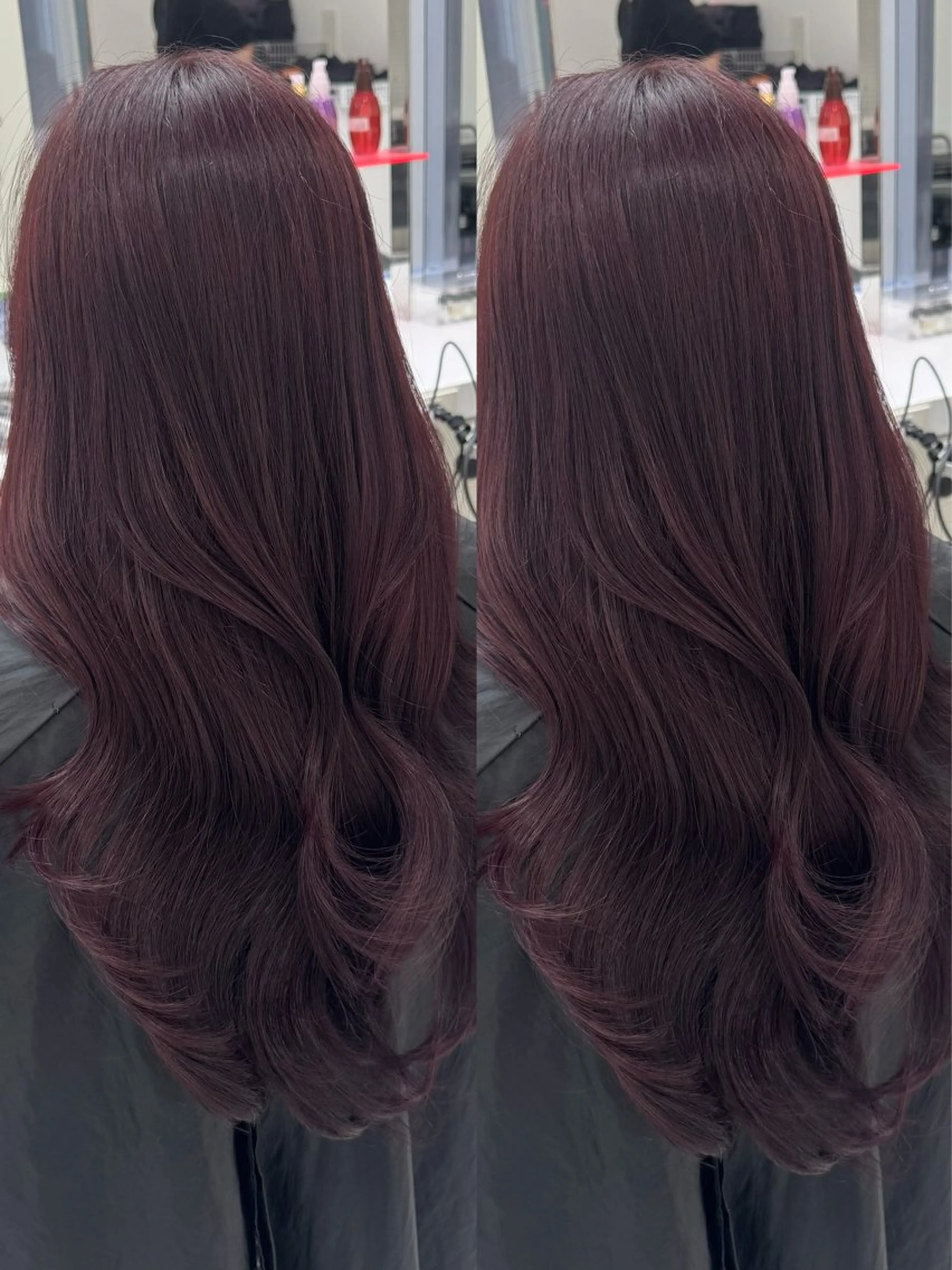 ロング ヘアカラー トリートメント 艶モテ・韓国風🌹 HIKARUのヘアスタイル