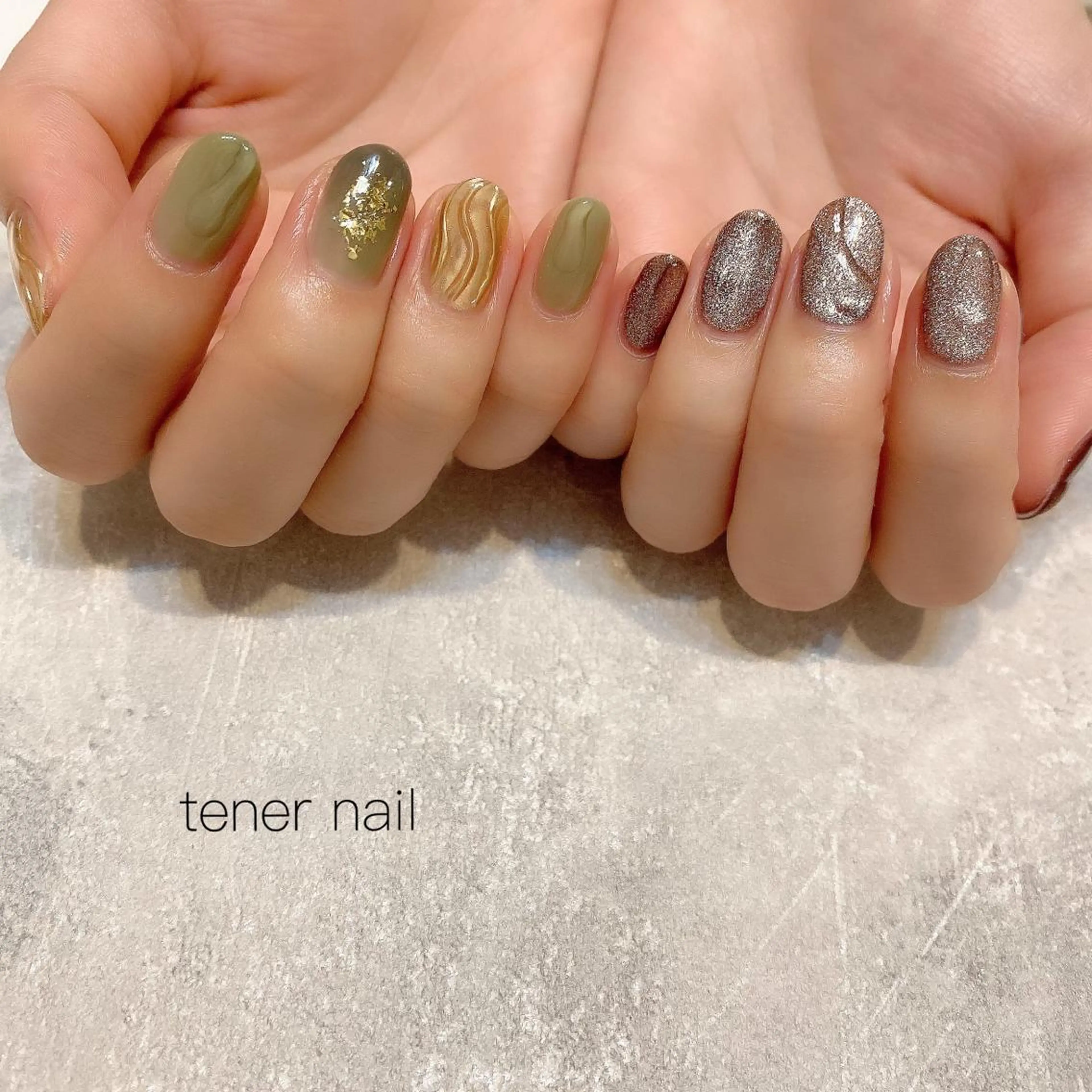 ネイル マグネットネイル ニュアンスネイル テネルネイル tener nailのネイルデザイン