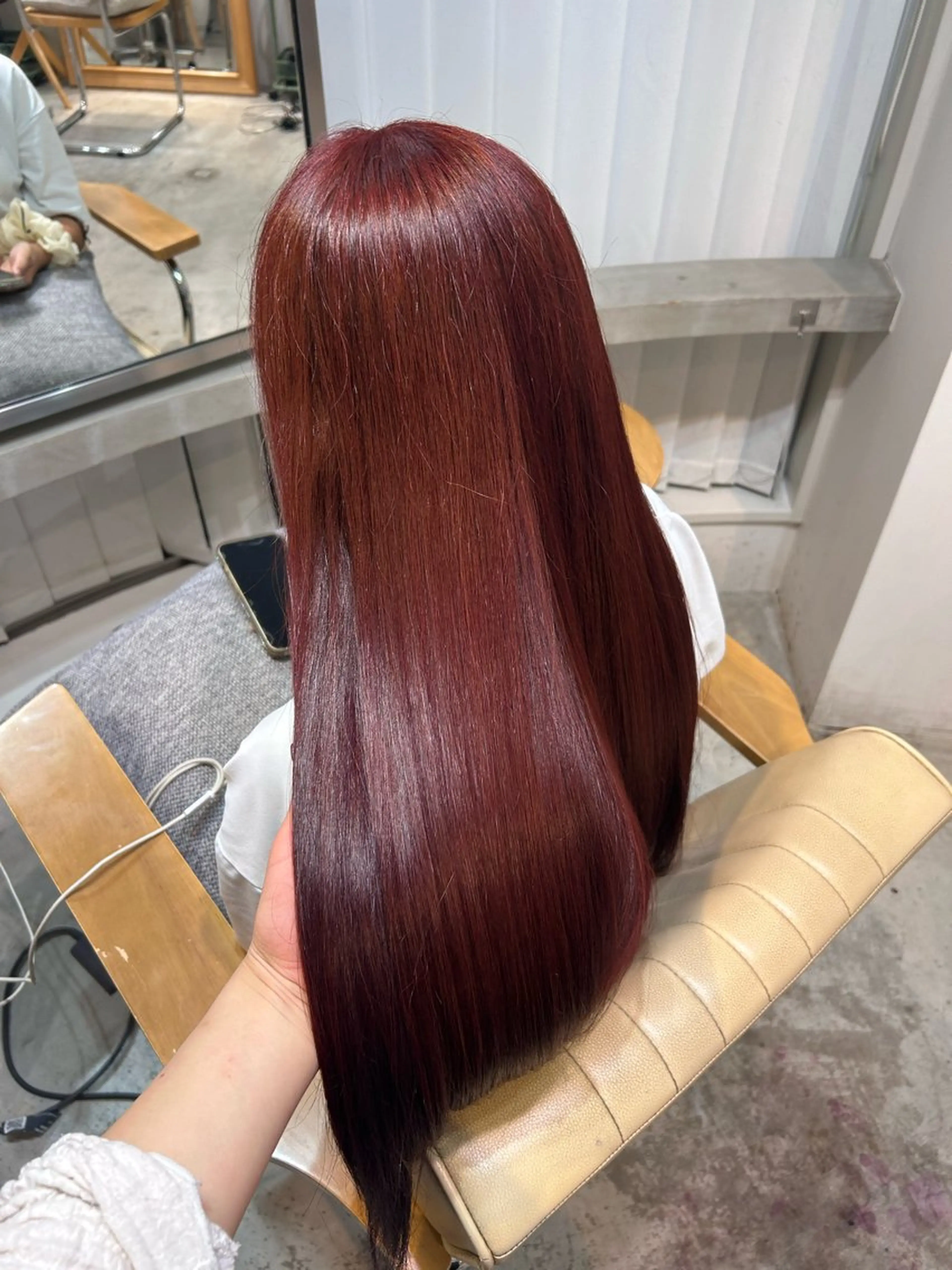 カラー ブリーチ ダブルカラー ブリーチなしカラー 内田 友香のヘアスタイル