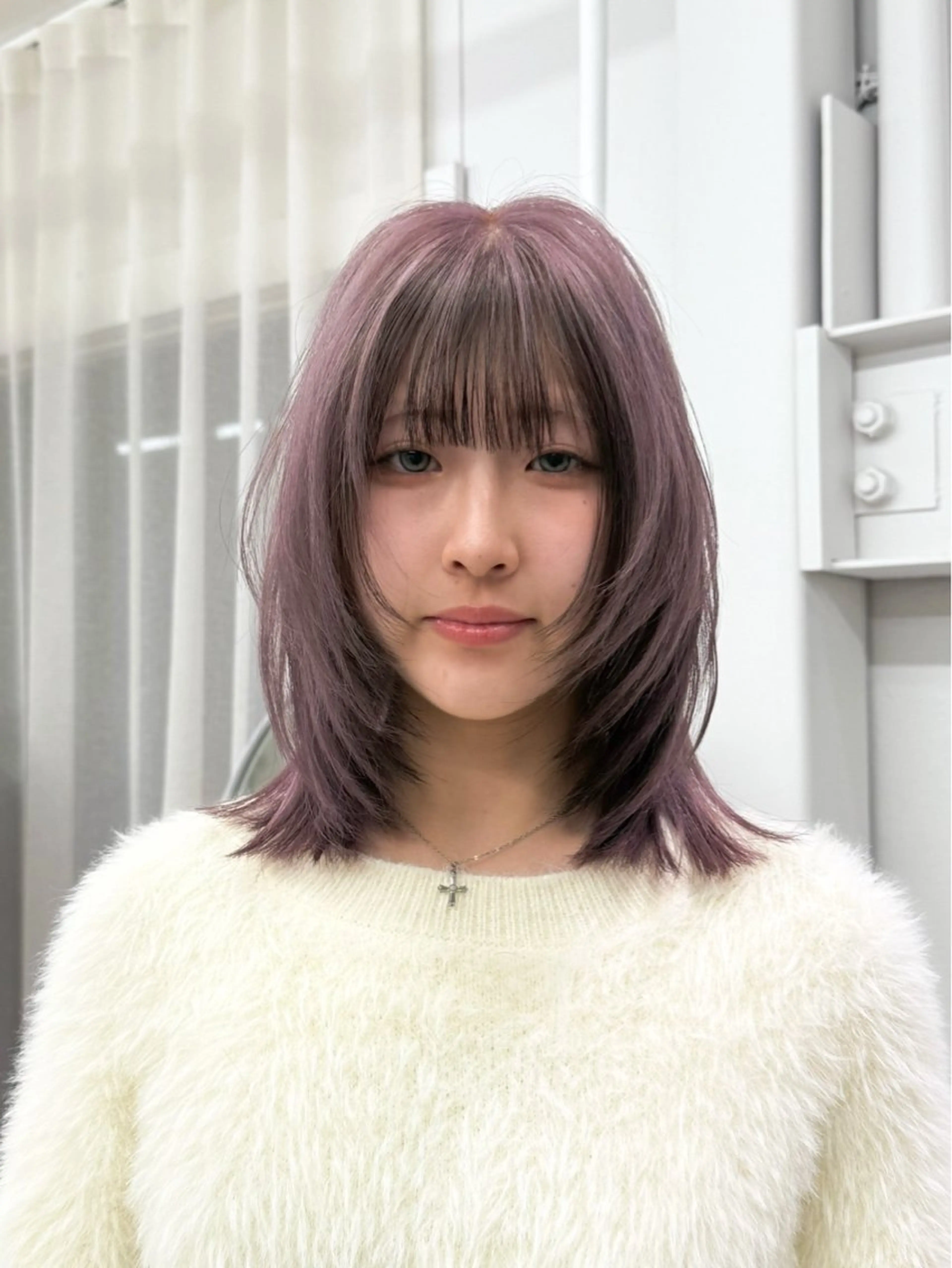 ミディアム カラー ヘアアレンジ 🦠デザインカラー/ 魚瀬あおい🦠のヘアスタイル