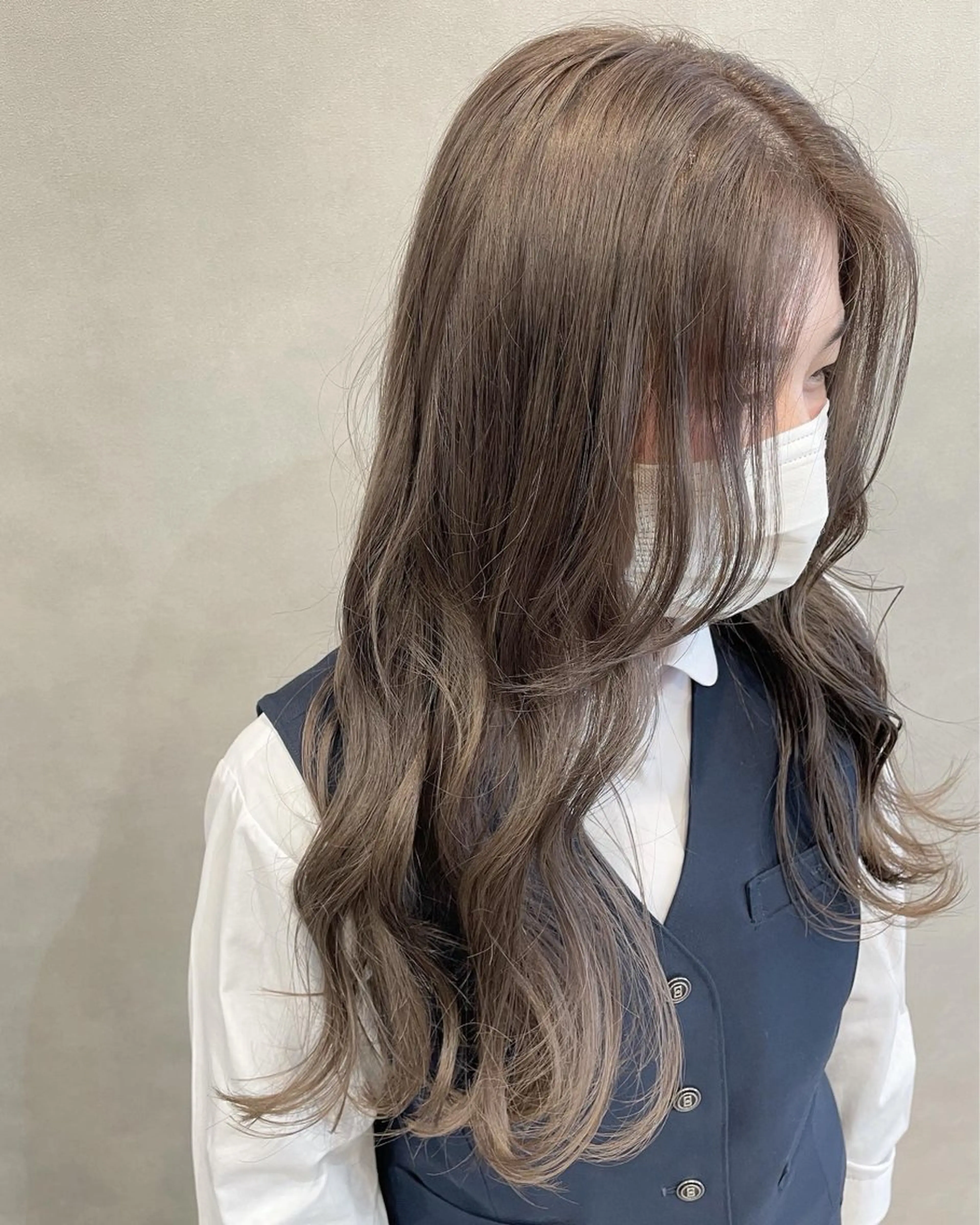 ロング カット ヘアカラー トリートメント 柄澤 菜南子のヘアスタイル