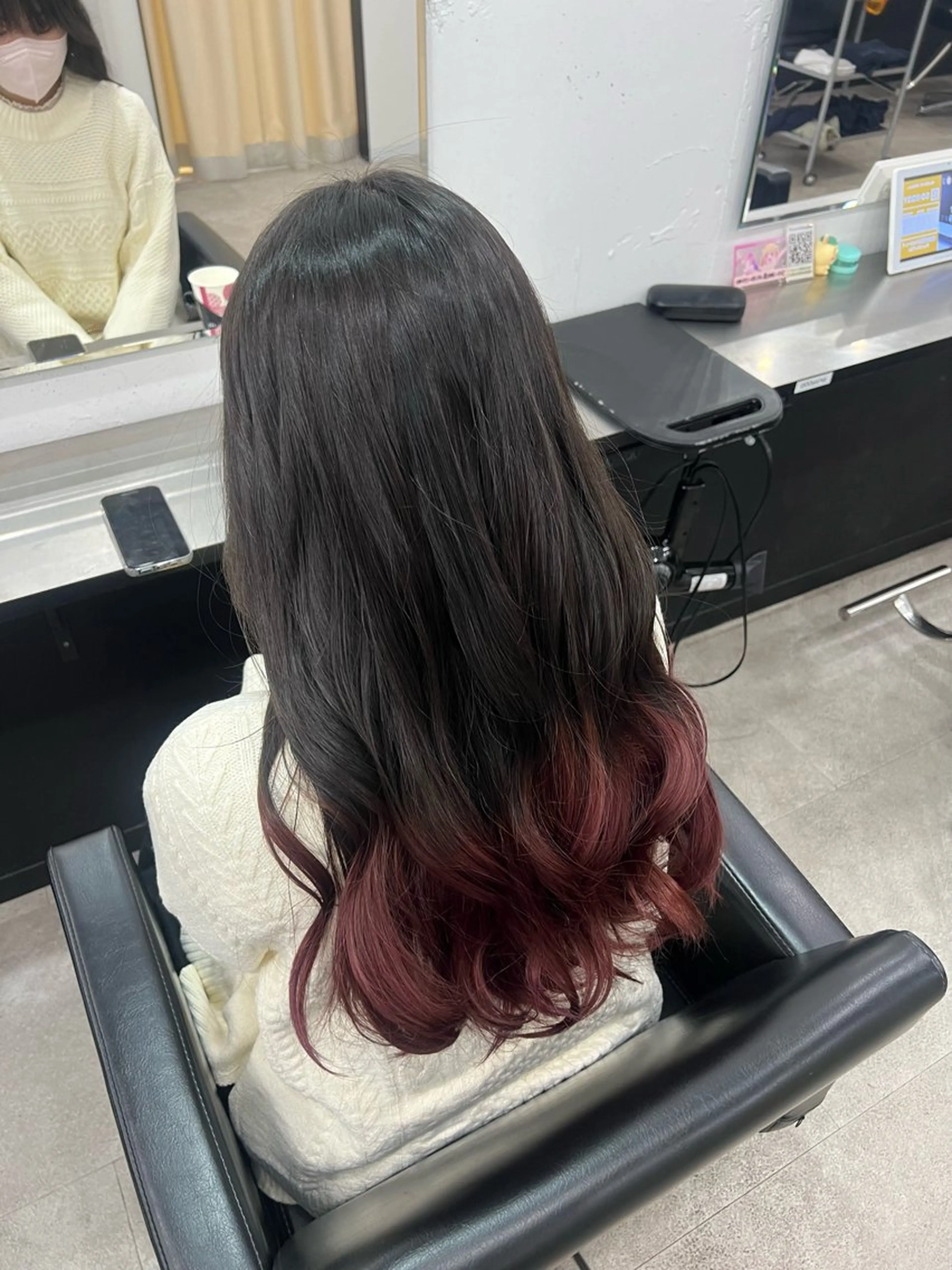 🎀🧁プリンにならない♪ケアブリーチ➕グラデーションカラー🧁🎀¥13200の写真