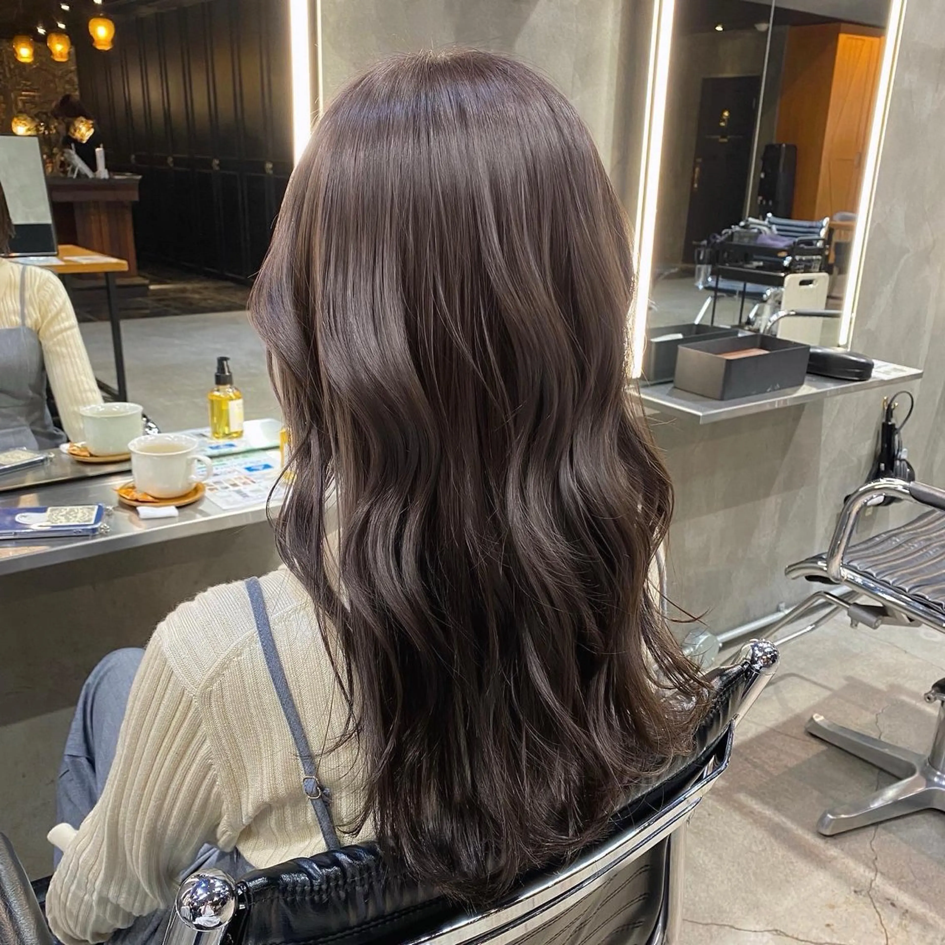 セミロング カラー ブリーチ ブラウンカラー ショコラブラウン ダブルカラー ブリーチなしカラー カット ヘアカラー Ms.CHARM所属・透明感カラー🌿 グレージュ🐺陽介のヘアスタイル
