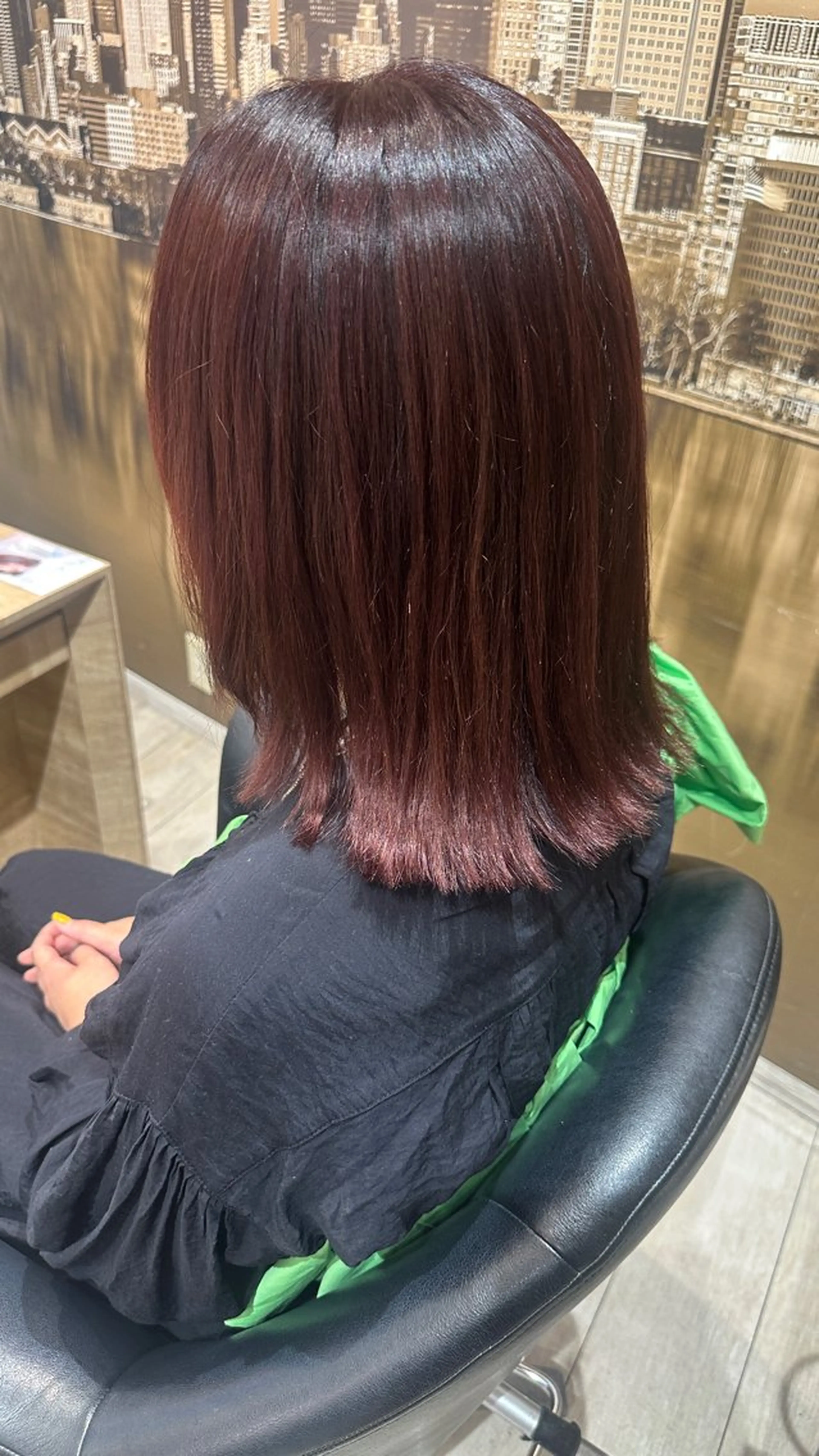 ミディアム 髪質改善カラー/艶髪 /レイヤー/新免世翔のヘアスタイル