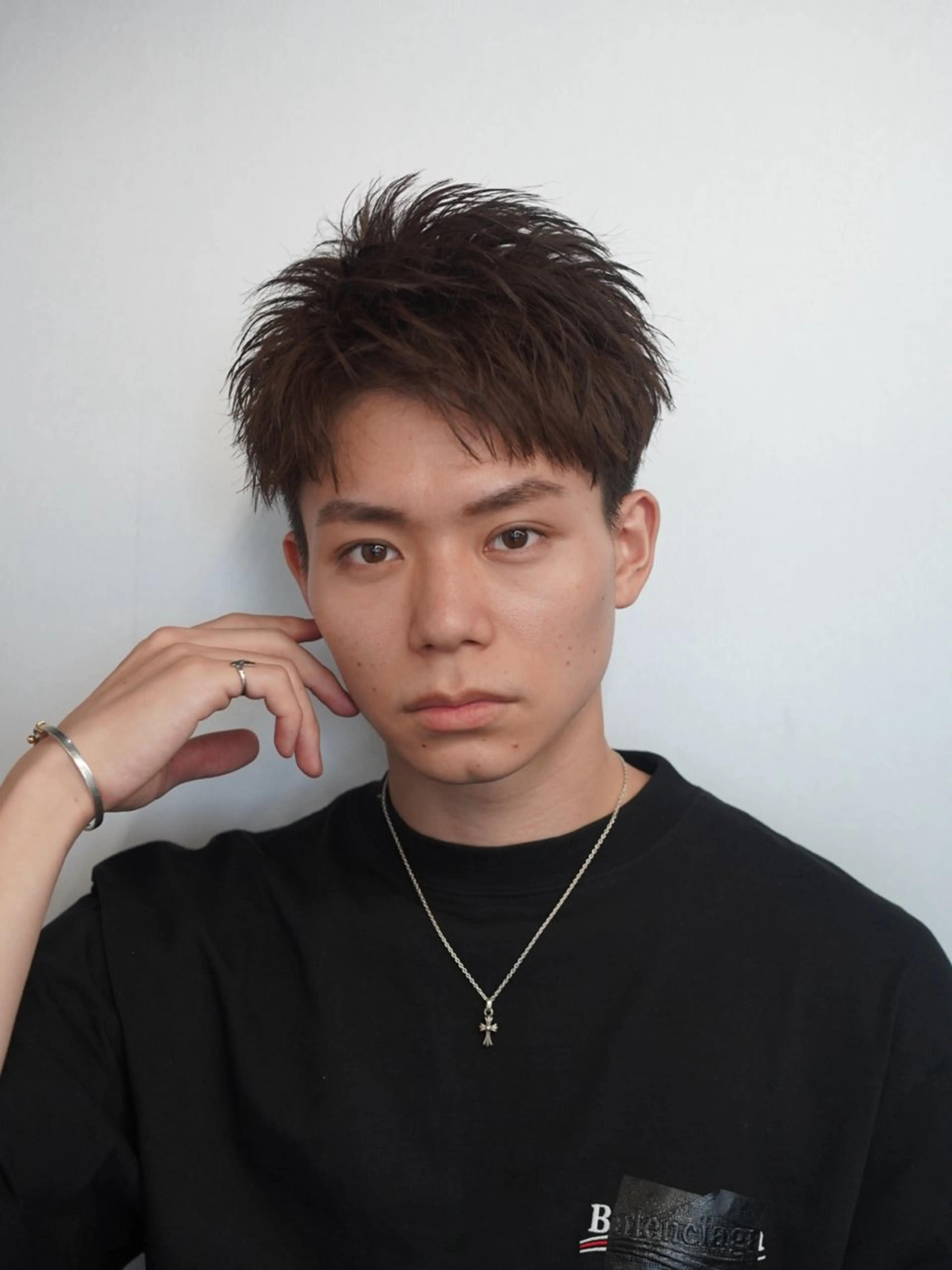 ショート メンズ メンズパーマ 波巻きパーマ fifth リュウセイのヘアスタイル