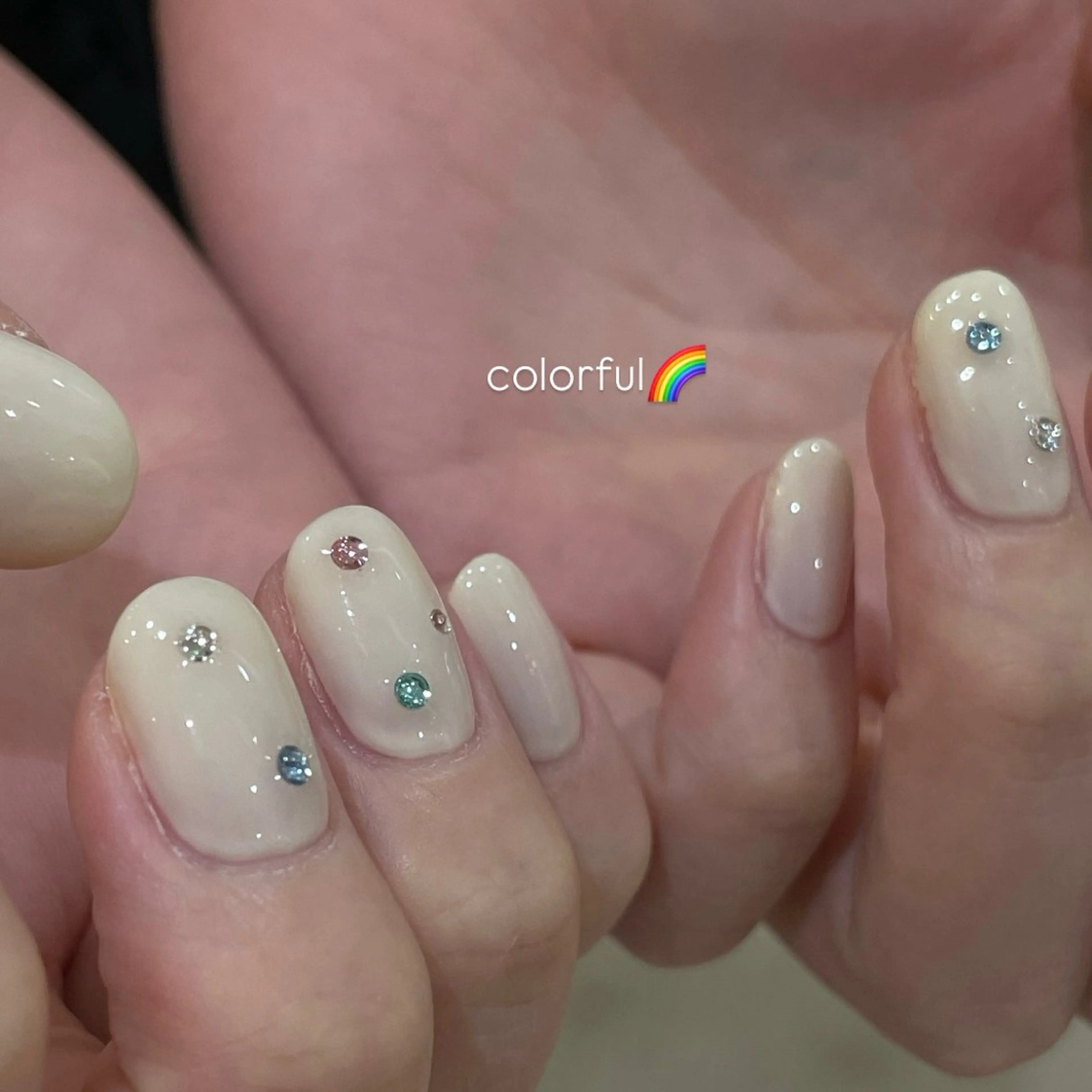 ネイル ストーンネイル ハンドネイル you (ユウ)のネイルデザイン