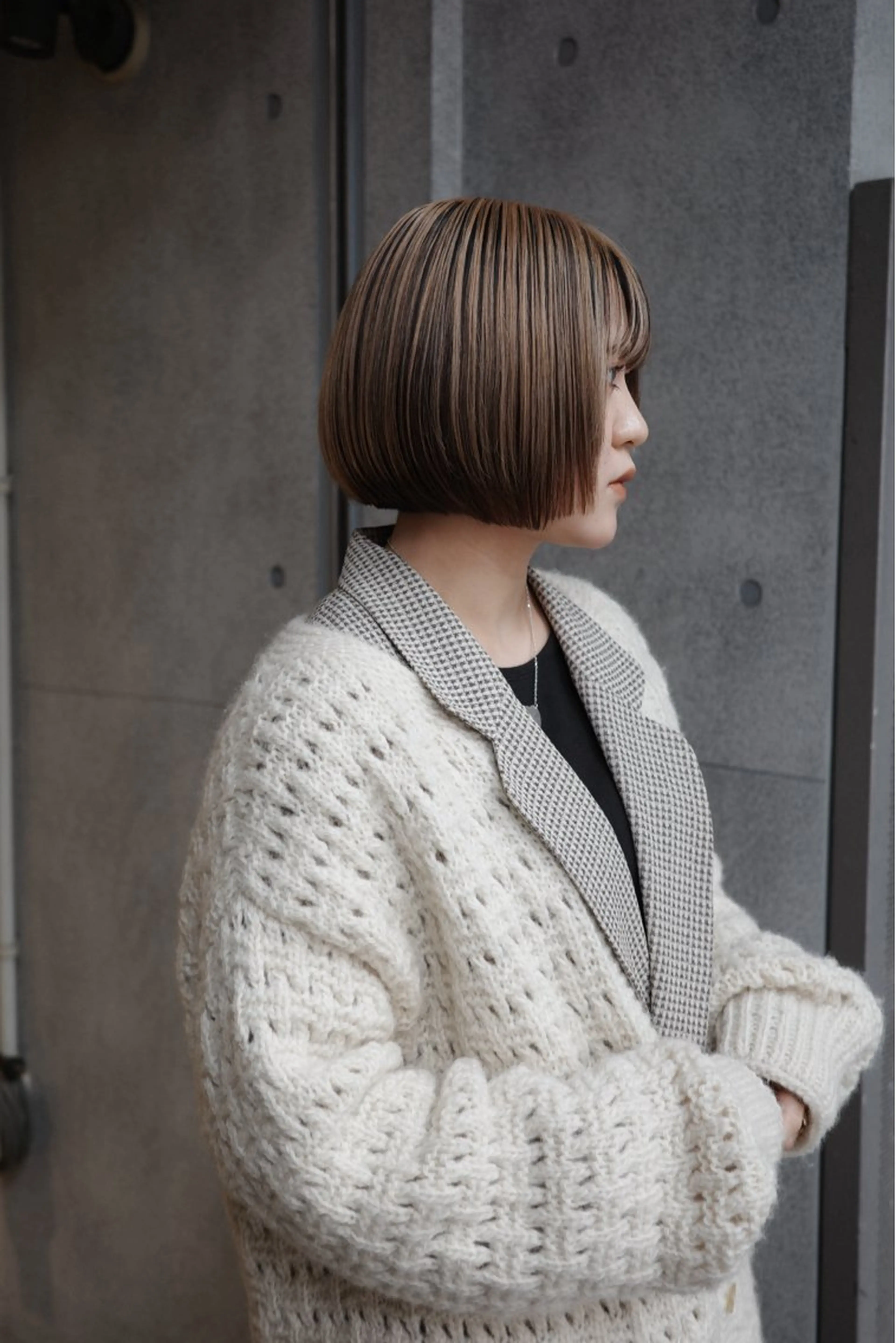 ショート カラー カット 縮毛矯正 NERO 松井 隆人のヘアスタイル