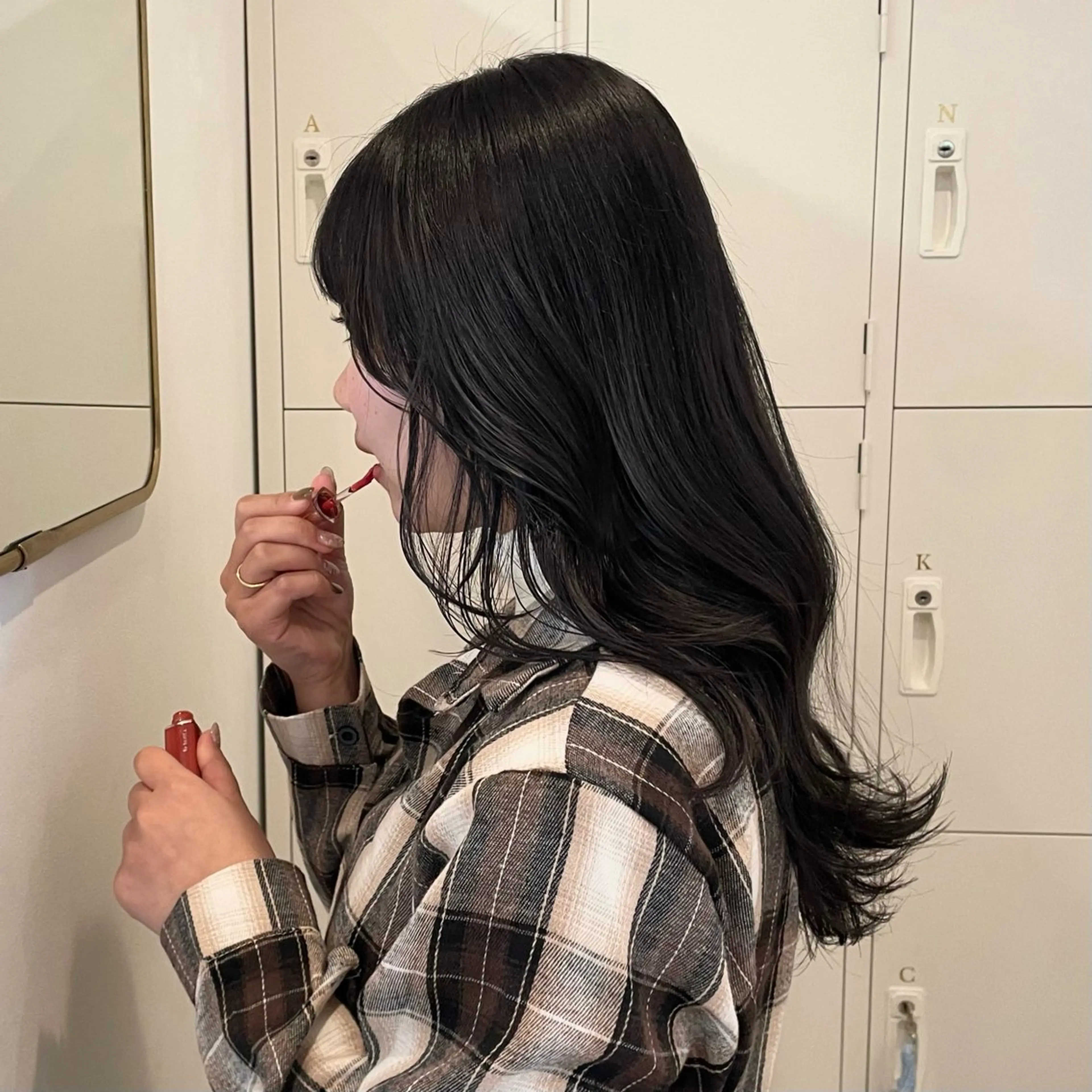 ロング カット ヘアカラー トリートメント canon/レイヤー /透明感カラーのヘアスタイル