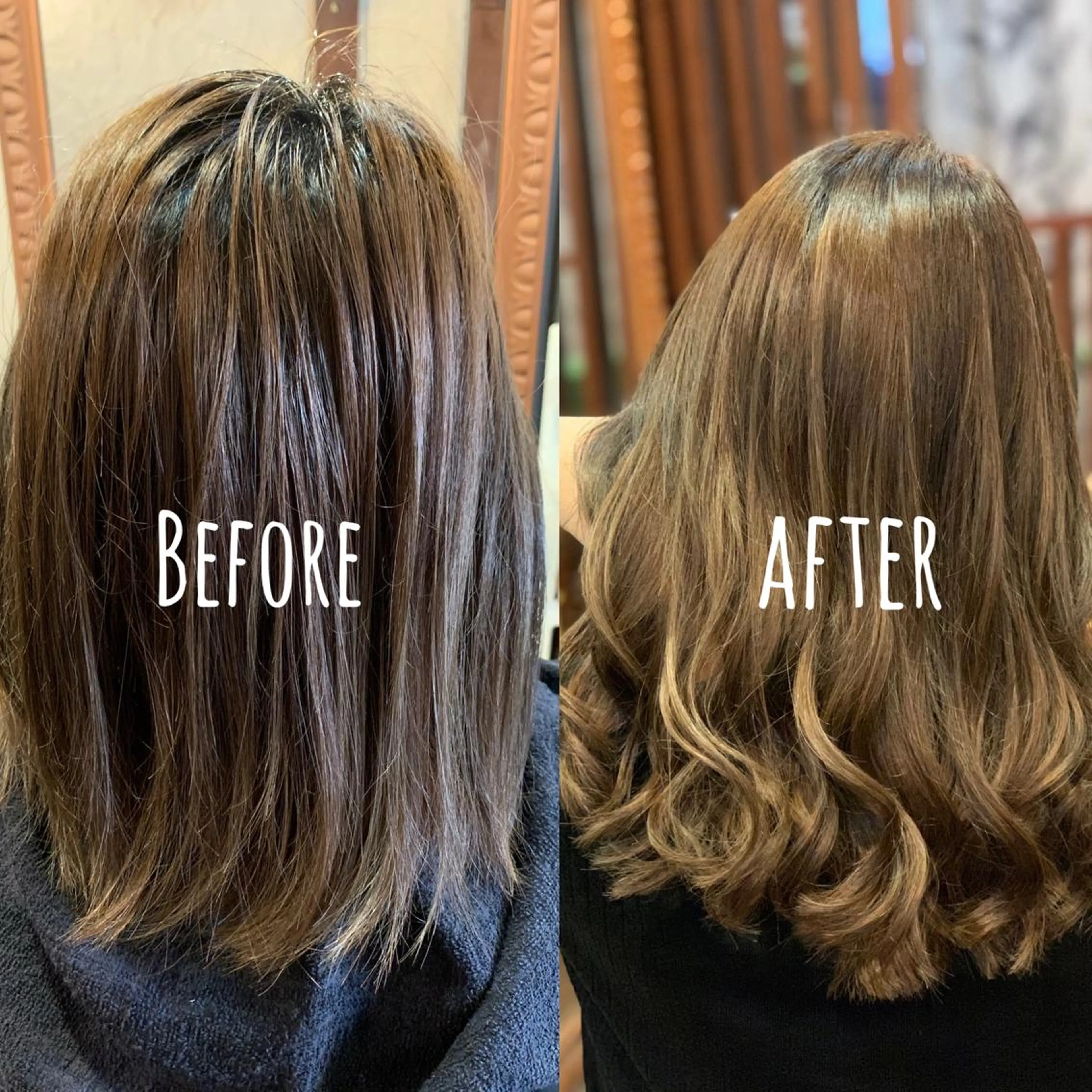 セミロング シールエクステ エクステ カット ヘアカラー エクステ ❤️MASAKO❤️ 🌸🩷エクステ🩷のヘアスタイル